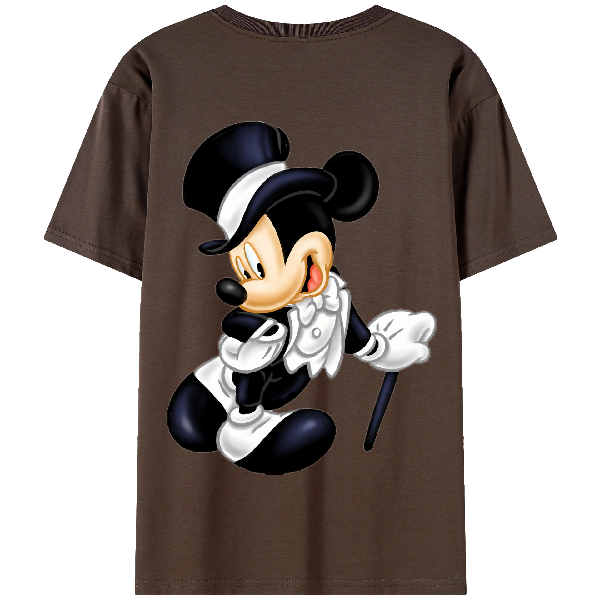 （画像用） ミッキーマウス Mickey Mouse 綿100％半袖Tシャツ（背面プリント）