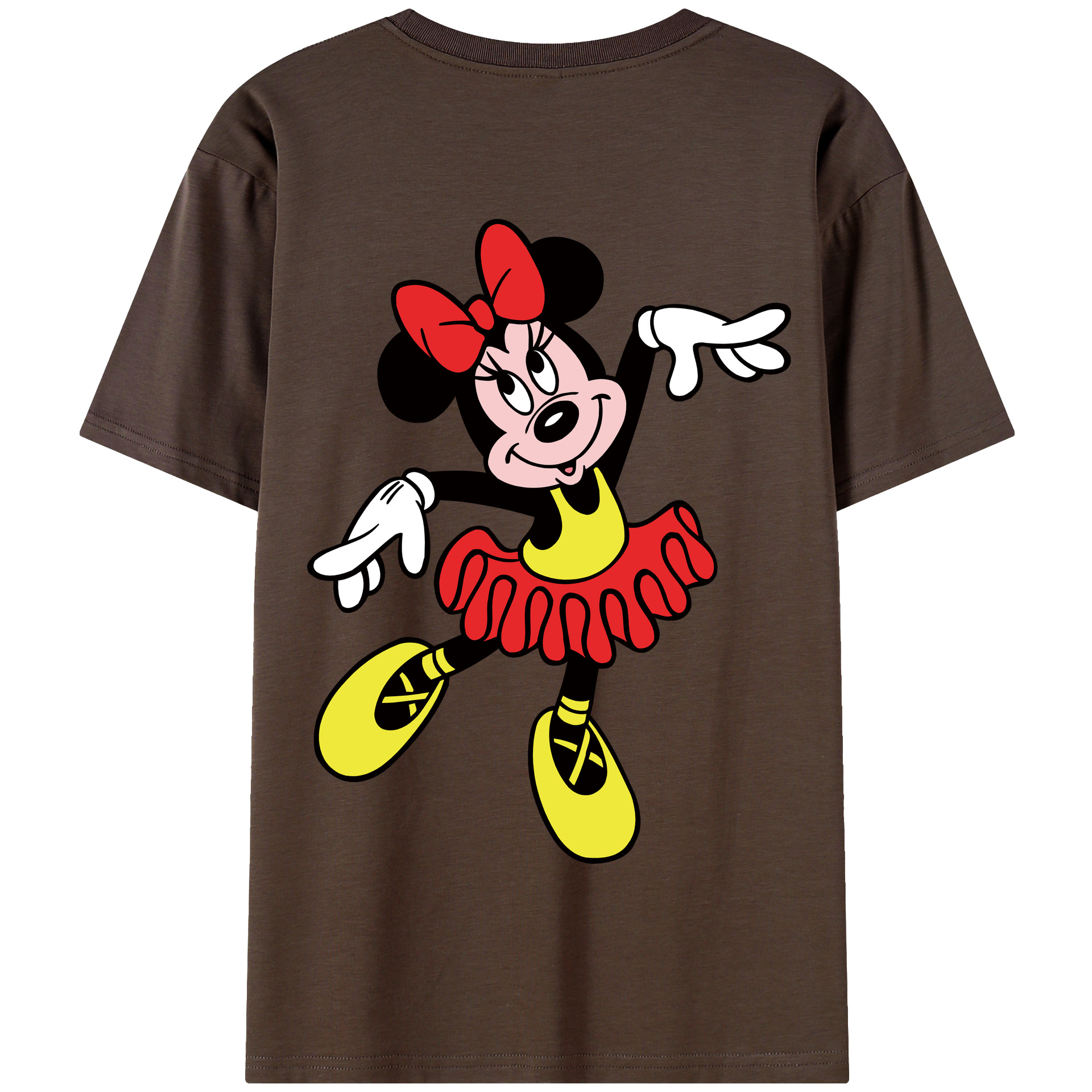 （画像用） ミッキーマウス Mickey Mouse 綿100％半袖Tシャツ（背面プリント）