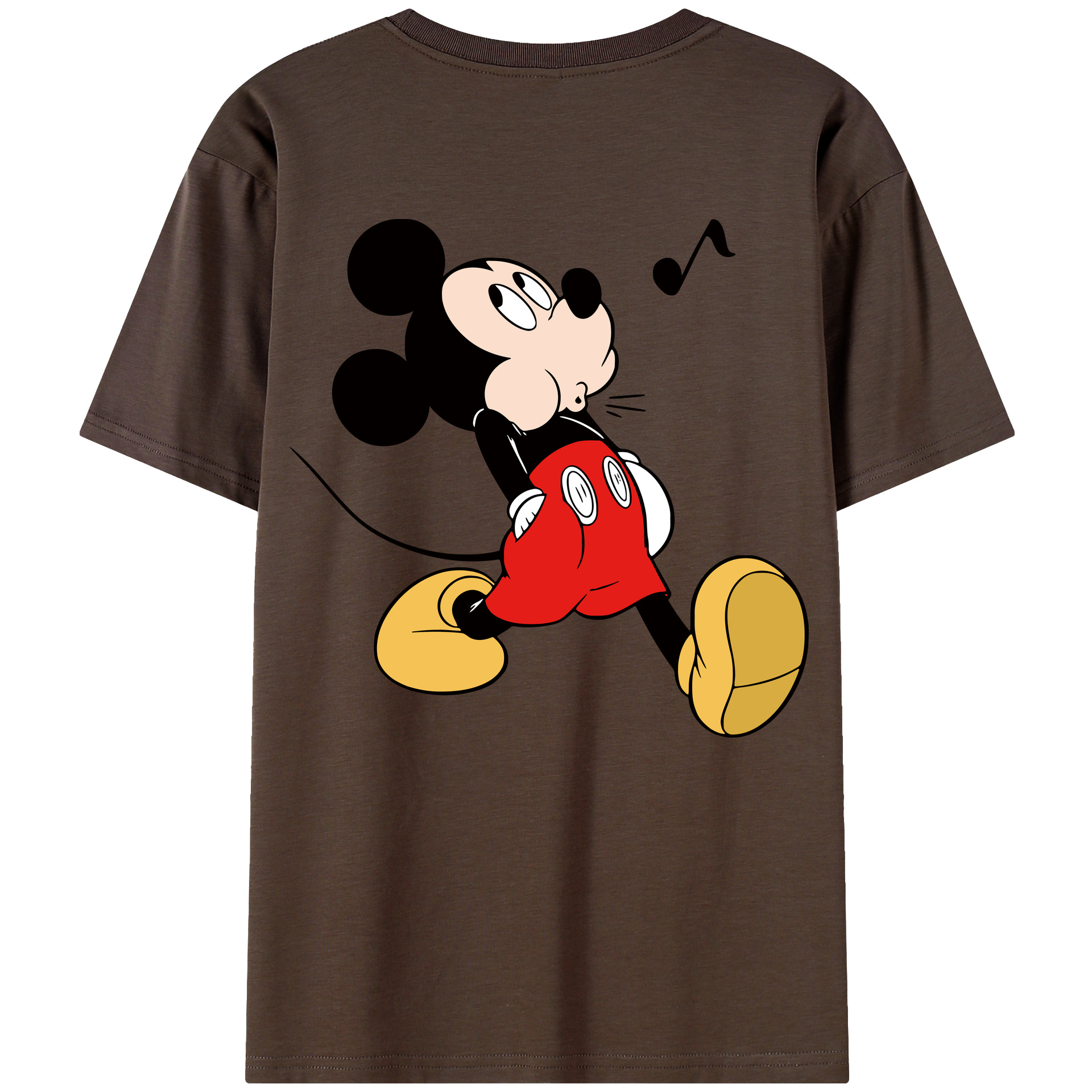 （画像用） ミッキーマウス Mickey Mouse 綿100％半袖Tシャツ（背面プリント）