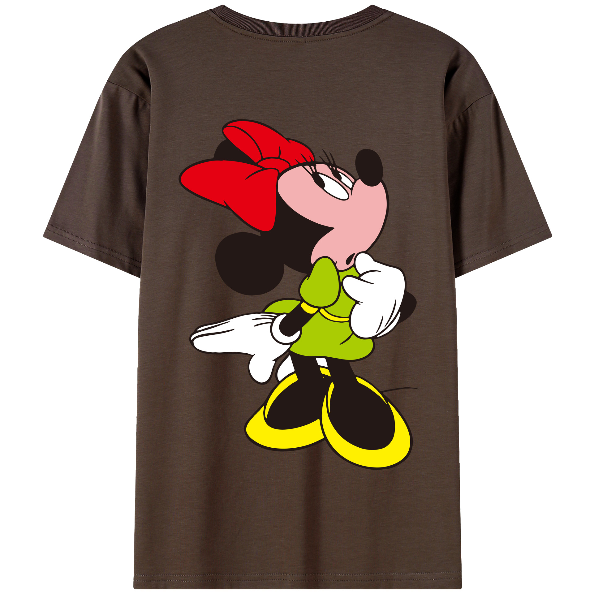（画像用） ミッキーマウス Mickey Mouse 綿100％半袖Tシャツ（背面プリント）
