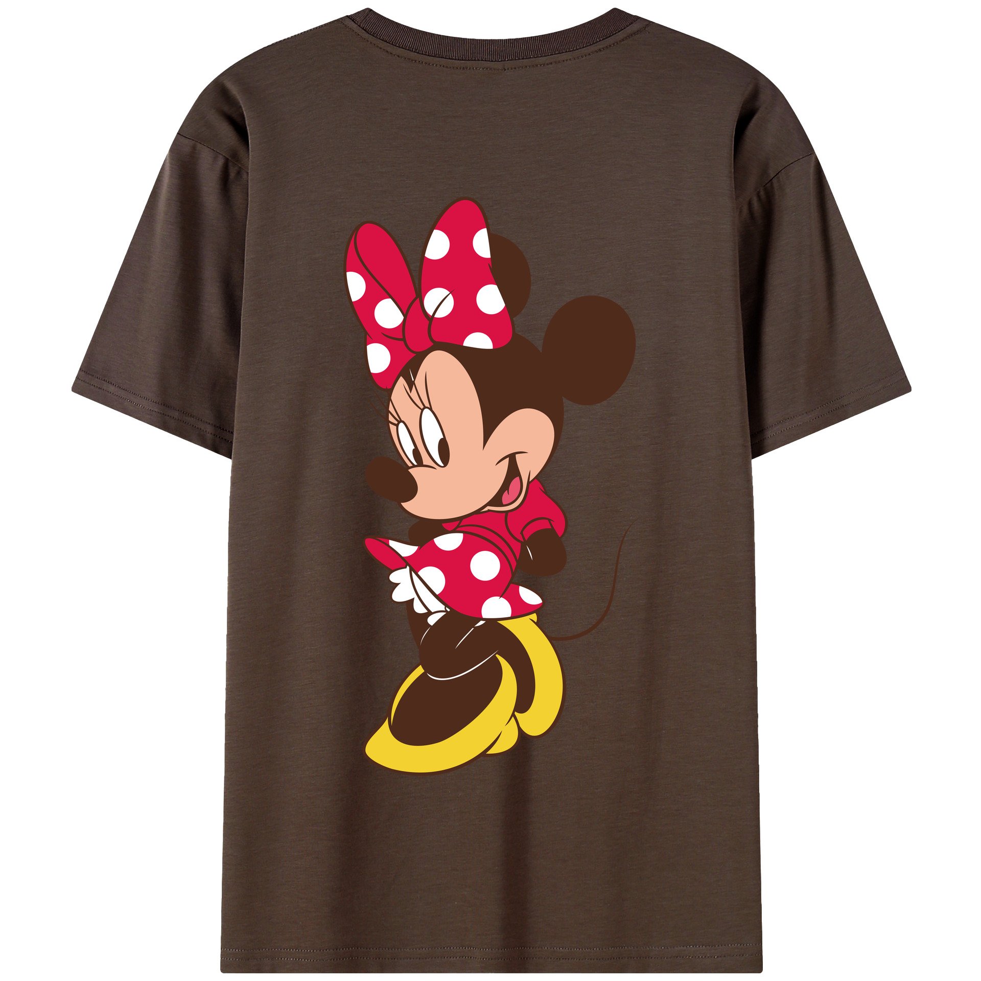 （画像用） ミッキーマウス Mickey Mouse 綿100％半袖Tシャツ（背面プリント）