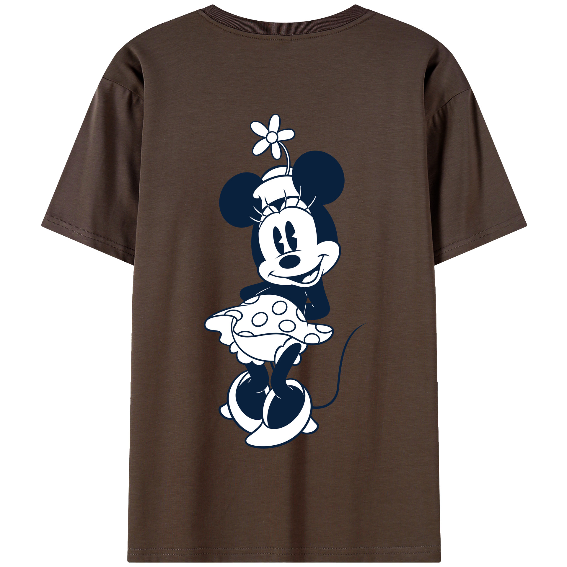 （画像用） ミッキーマウス Mickey Mouse 綿100％半袖Tシャツ（背面プリント）