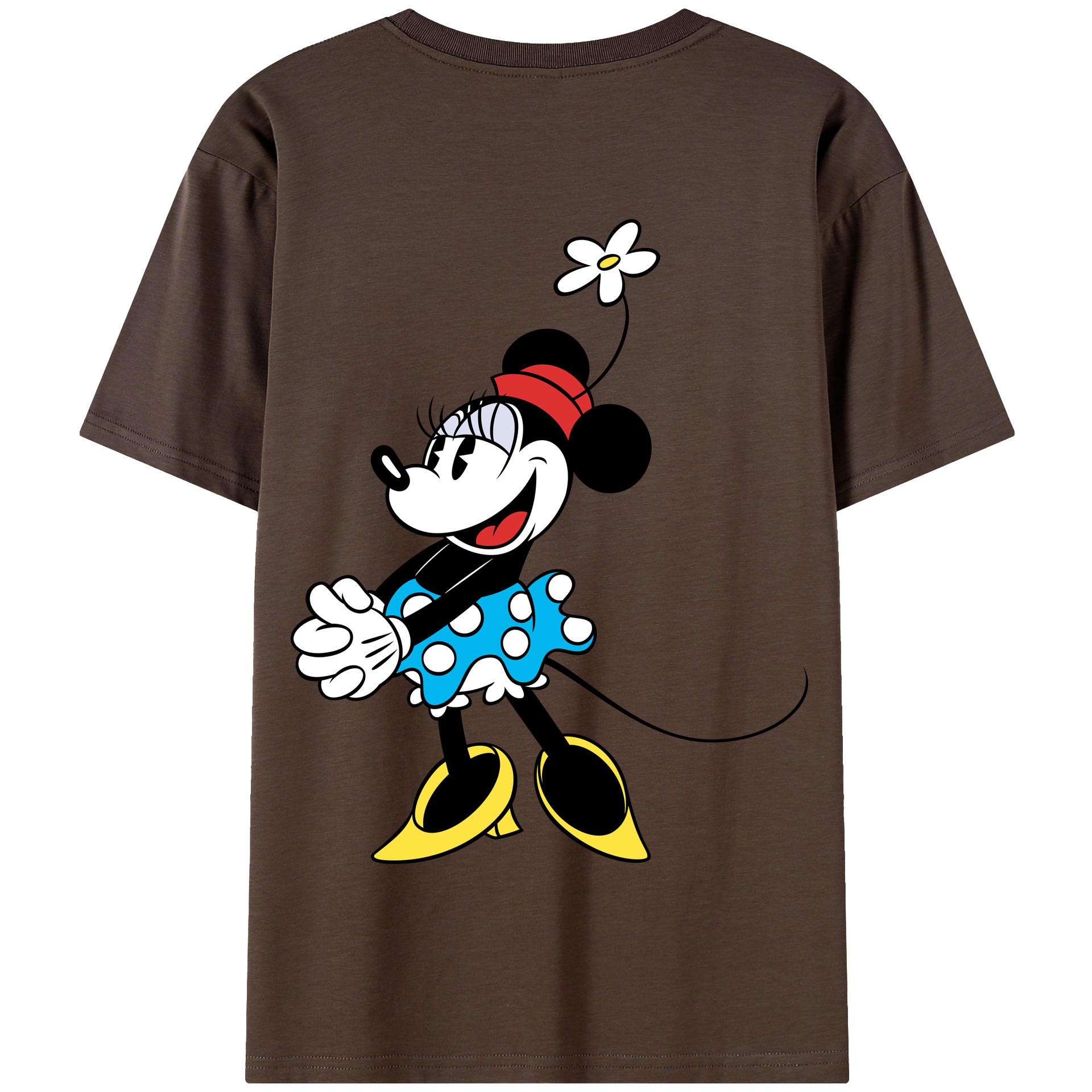 （画像用） ミッキーマウス Mickey Mouse 綿100％半袖Tシャツ（背面プリント）