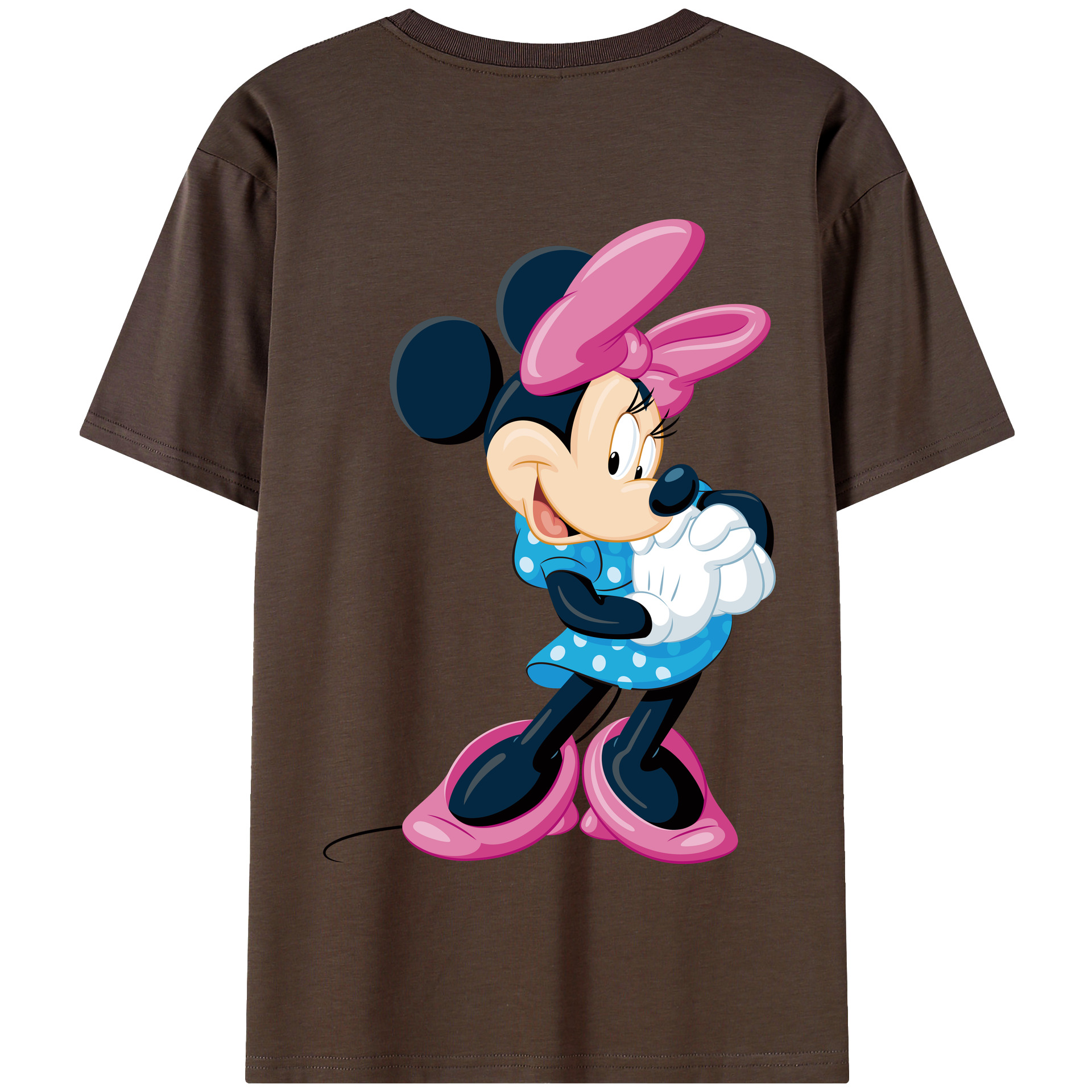 （画像用） ミッキーマウス Mickey Mouse 綿100％半袖Tシャツ（背面プリント）