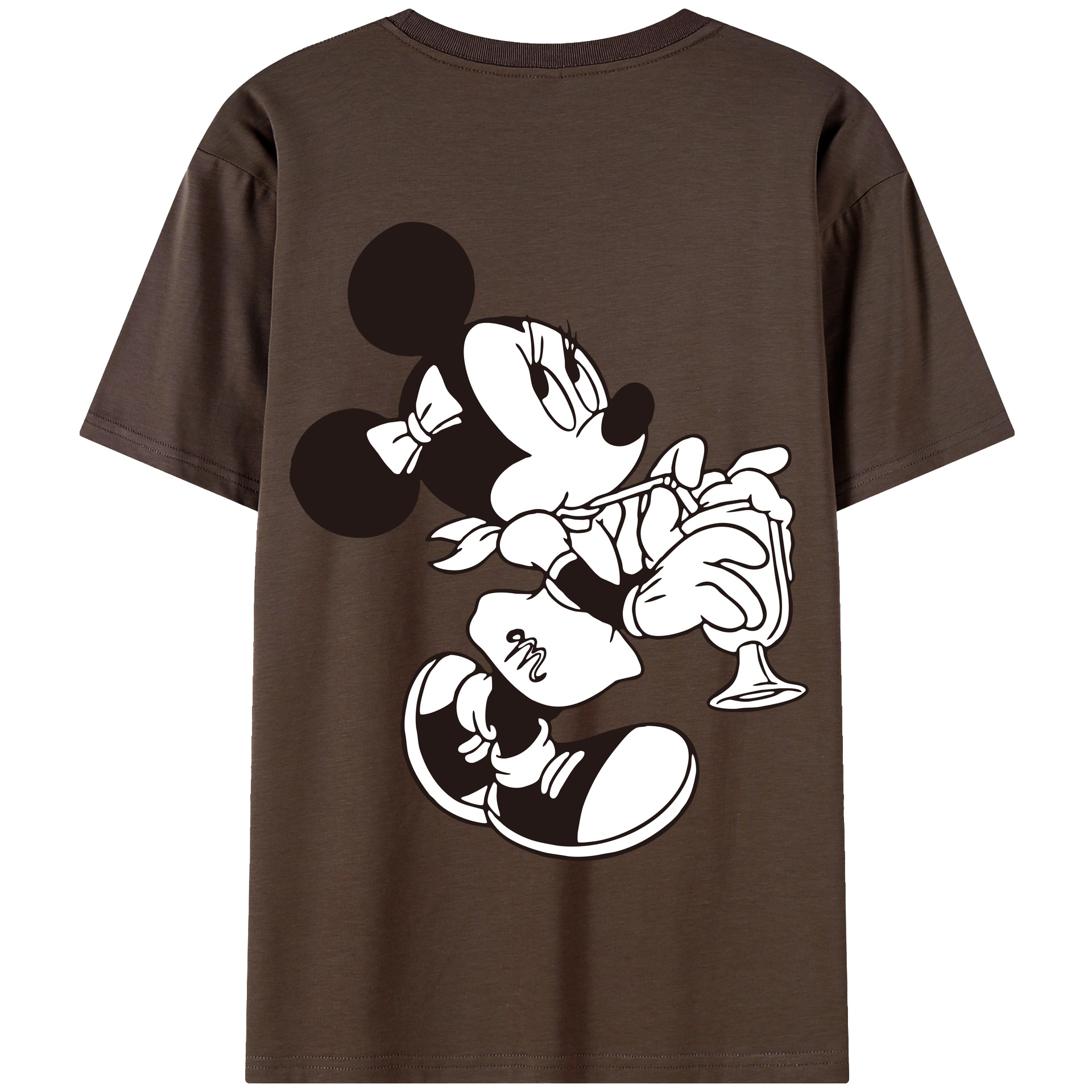 （画像用） ミッキーマウス Mickey Mouse 綿100％半袖Tシャツ（背面プリント）
