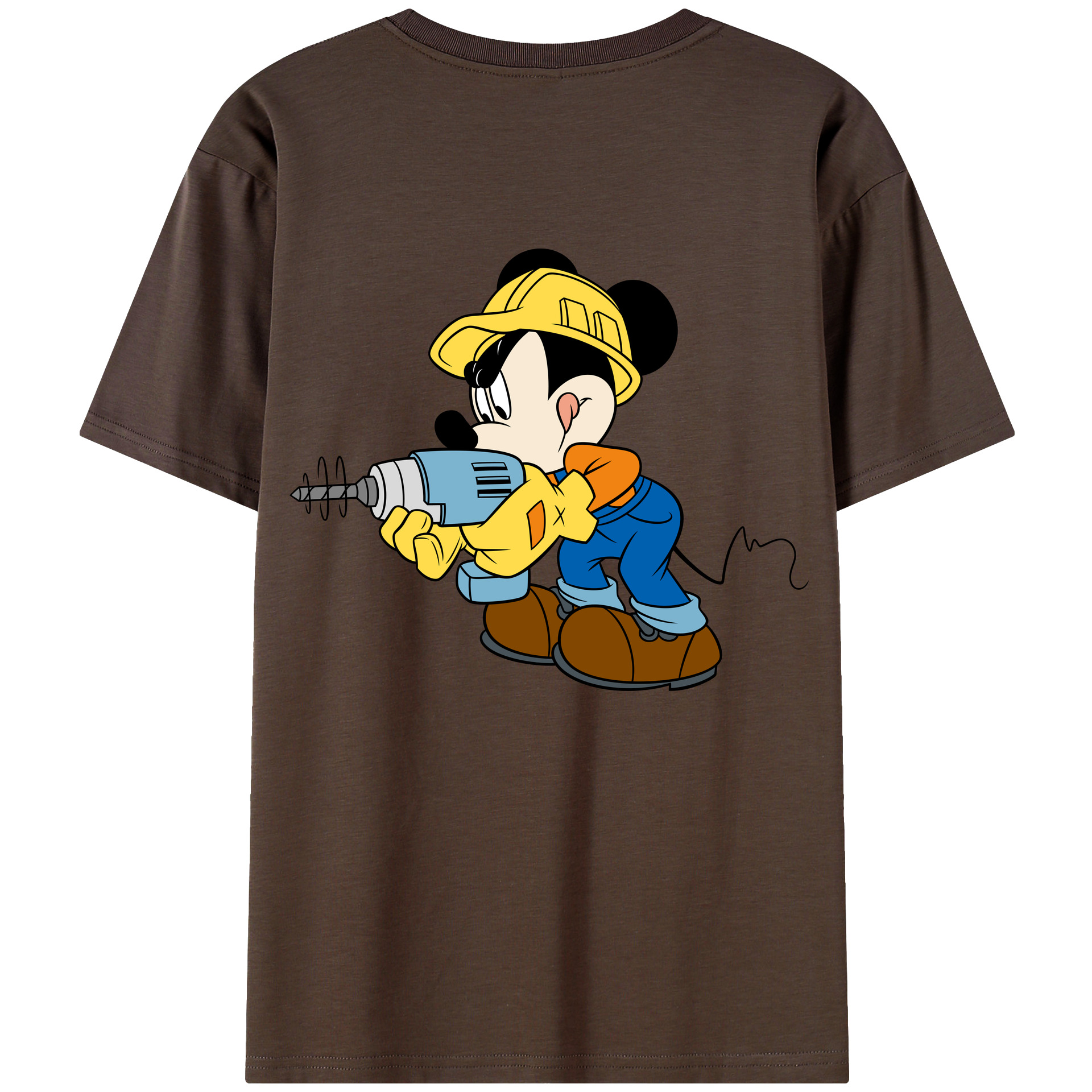 （画像用） ミッキーマウス Mickey Mouse 綿100％半袖Tシャツ（背面プリント）