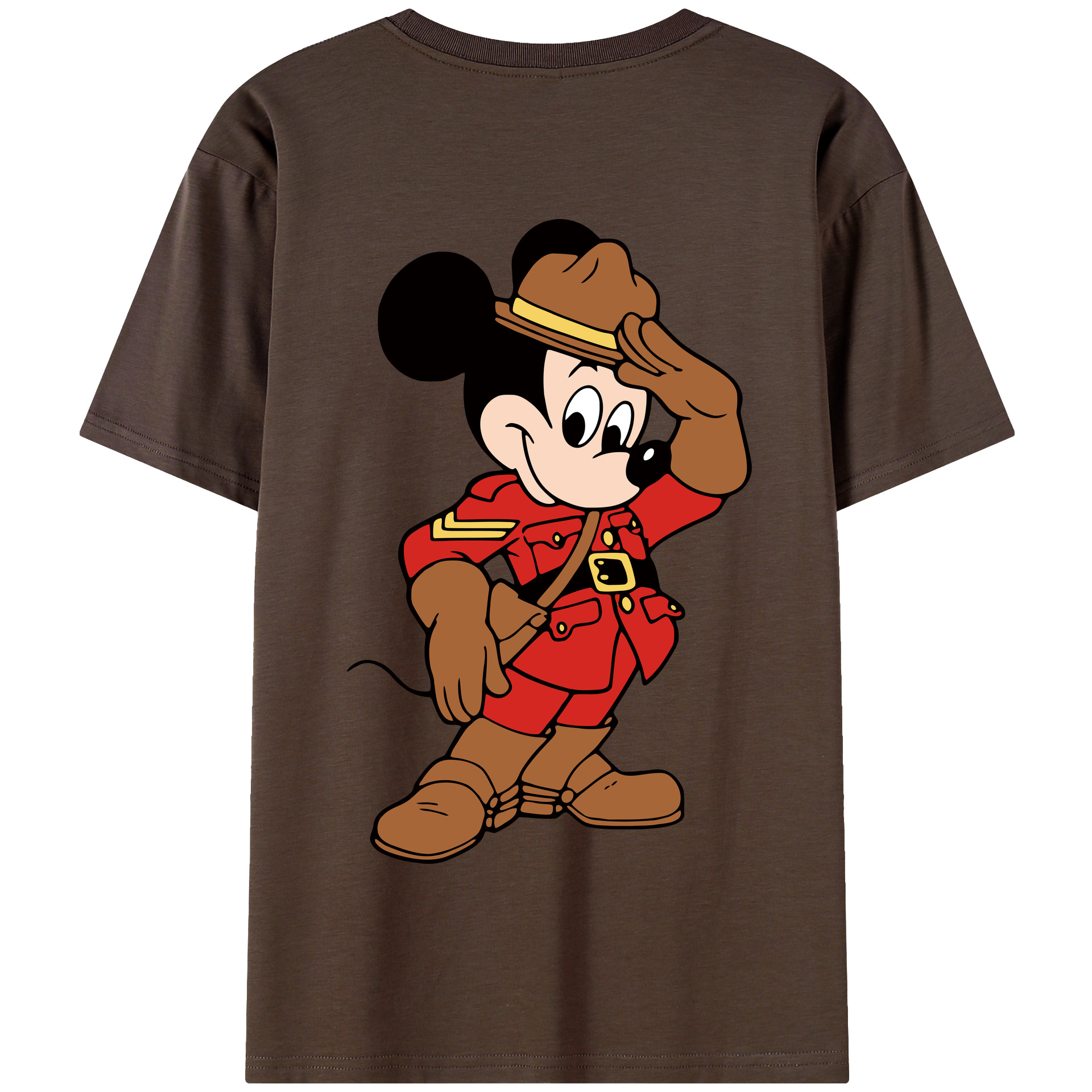（画像用） ミッキーマウス Mickey Mouse 綿100％半袖Tシャツ（背面プリント）