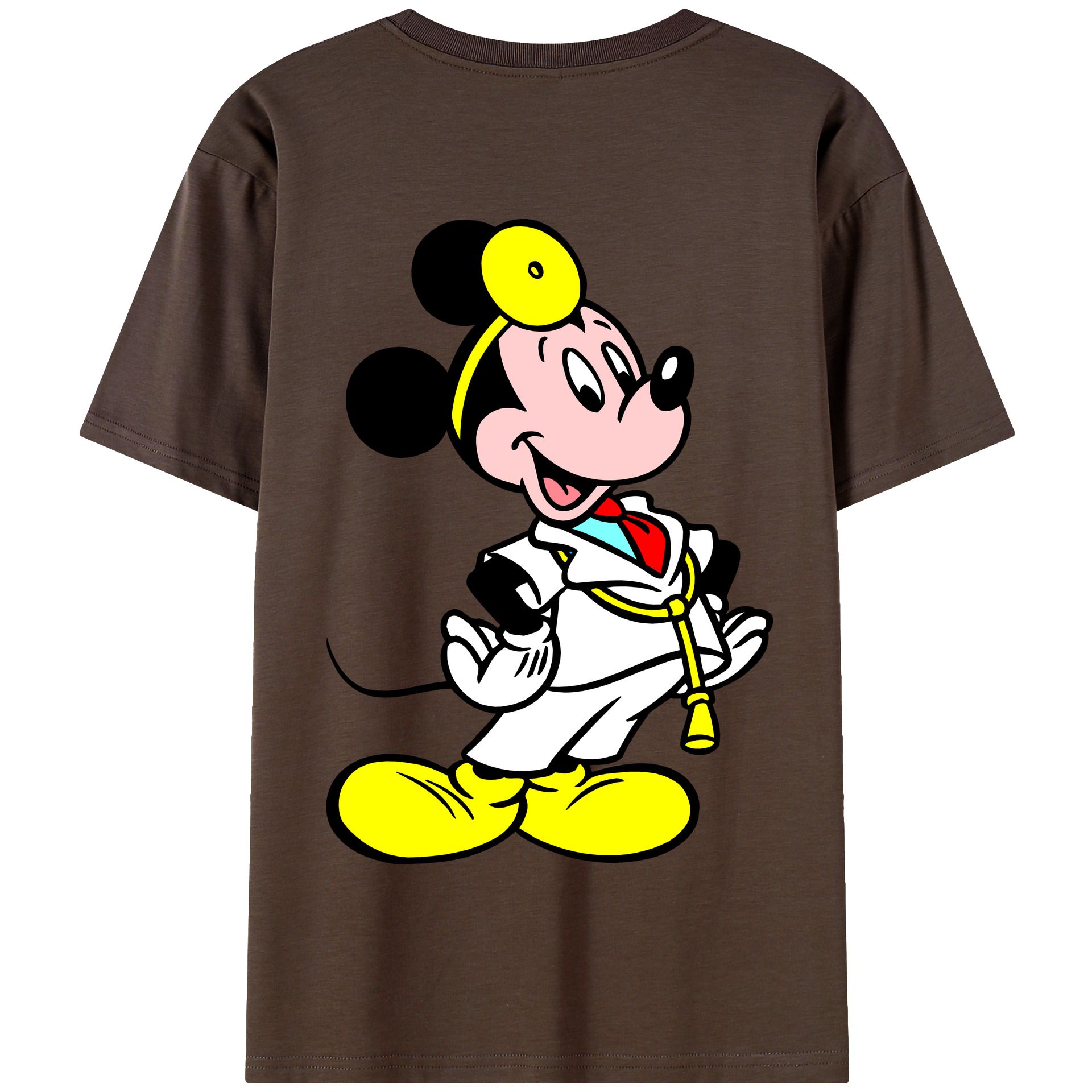 （画像用） ミッキーマウス Mickey Mouse 綿100％半袖Tシャツ（背面プリント）