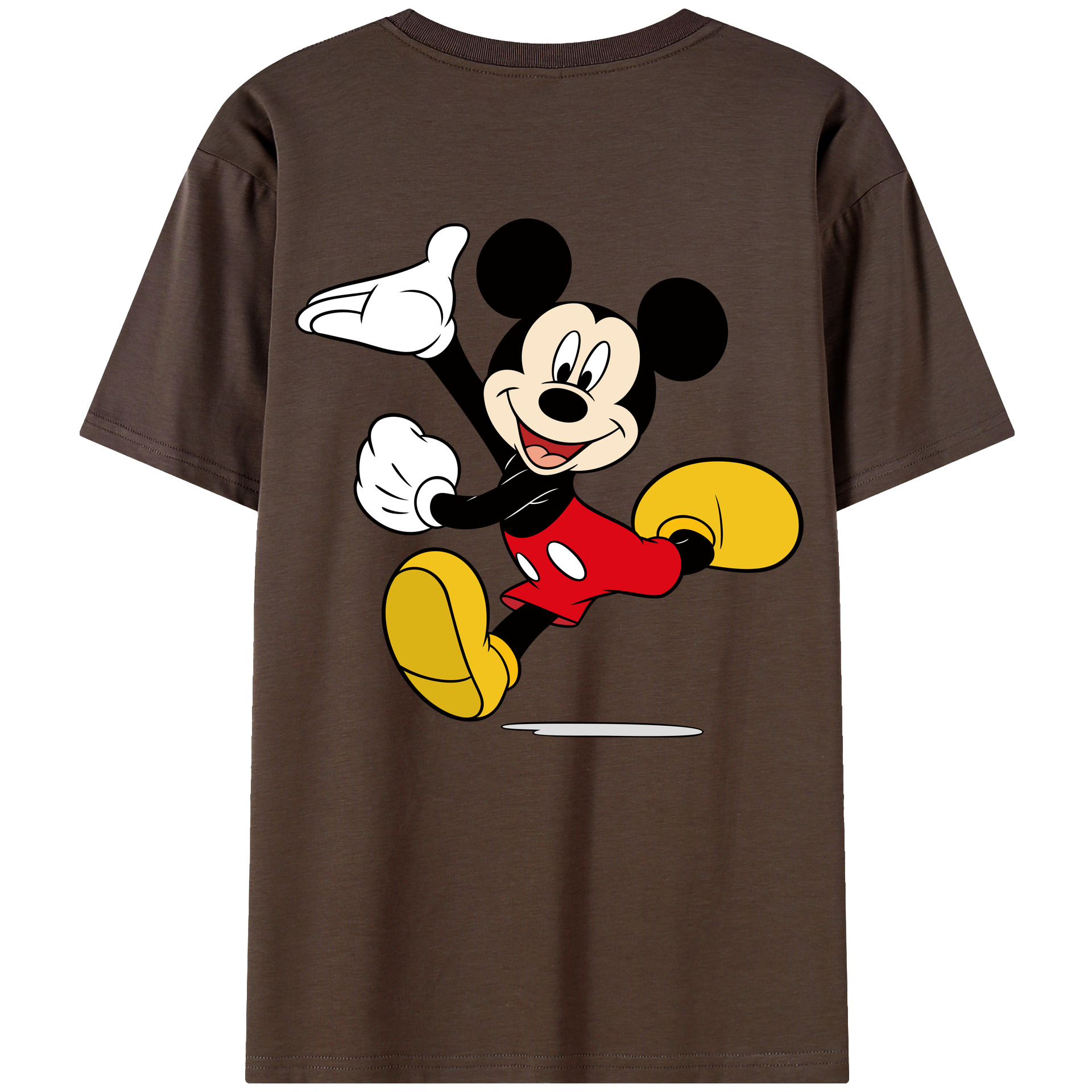 （画像用） ミッキーマウス Mickey Mouse 綿100％半袖Tシャツ（背面プリント）