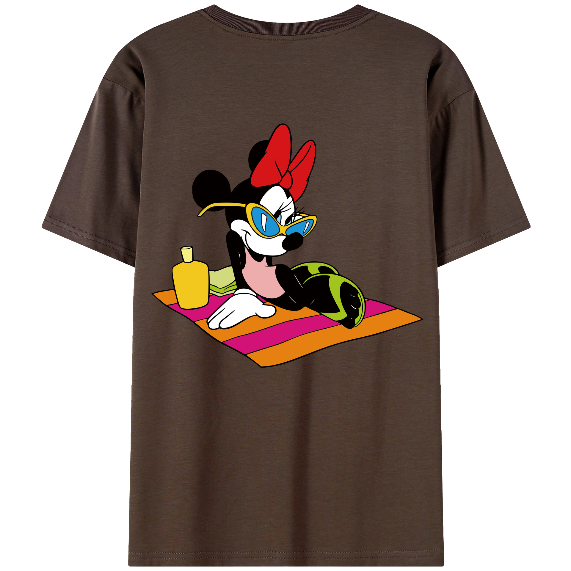 （画像用） ミッキーマウス Mickey Mouse 綿100％半袖Tシャツ（背面プリント）
