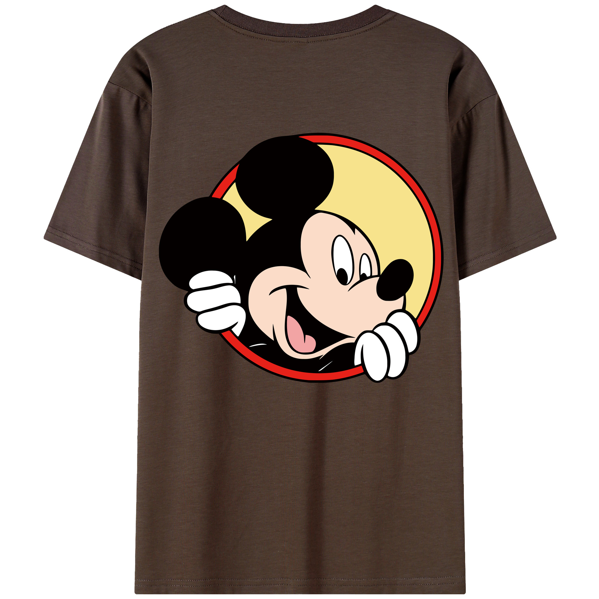 （画像用） ミッキーマウス Mickey Mouse 綿100％半袖Tシャツ（背面プリント）