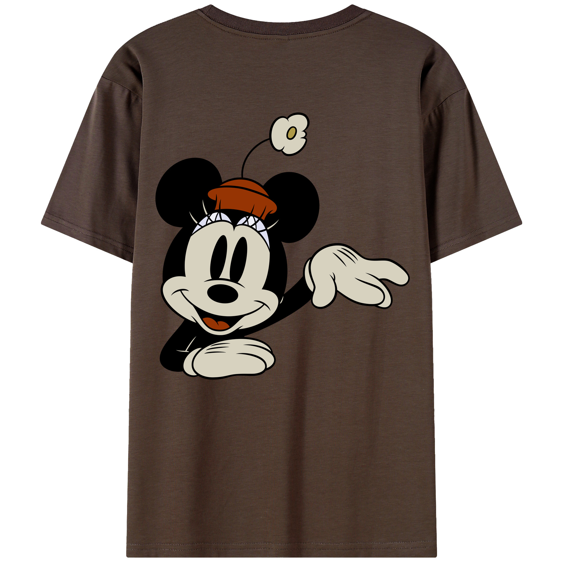 （画像用） ミッキーマウス Mickey Mouse 綿100％半袖Tシャツ（背面プリント）