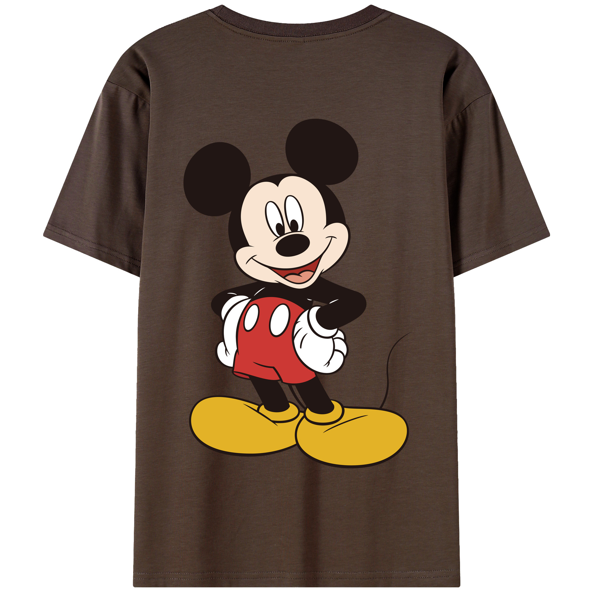 （画像用） ミッキーマウス Mickey Mouse 綿100％半袖Tシャツ（背面プリント）