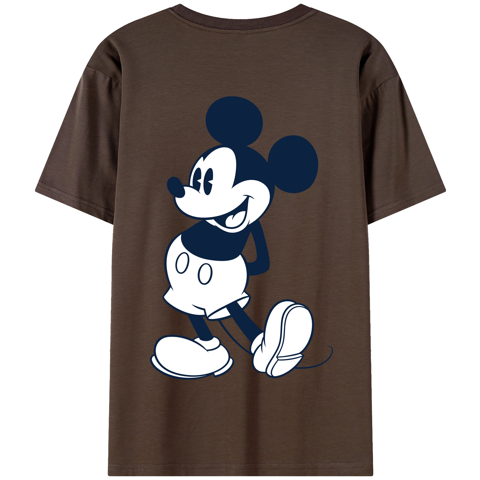 （画像用） ミッキーマウス Mickey Mouse 綿100％半袖Tシャツ（背面プリント）