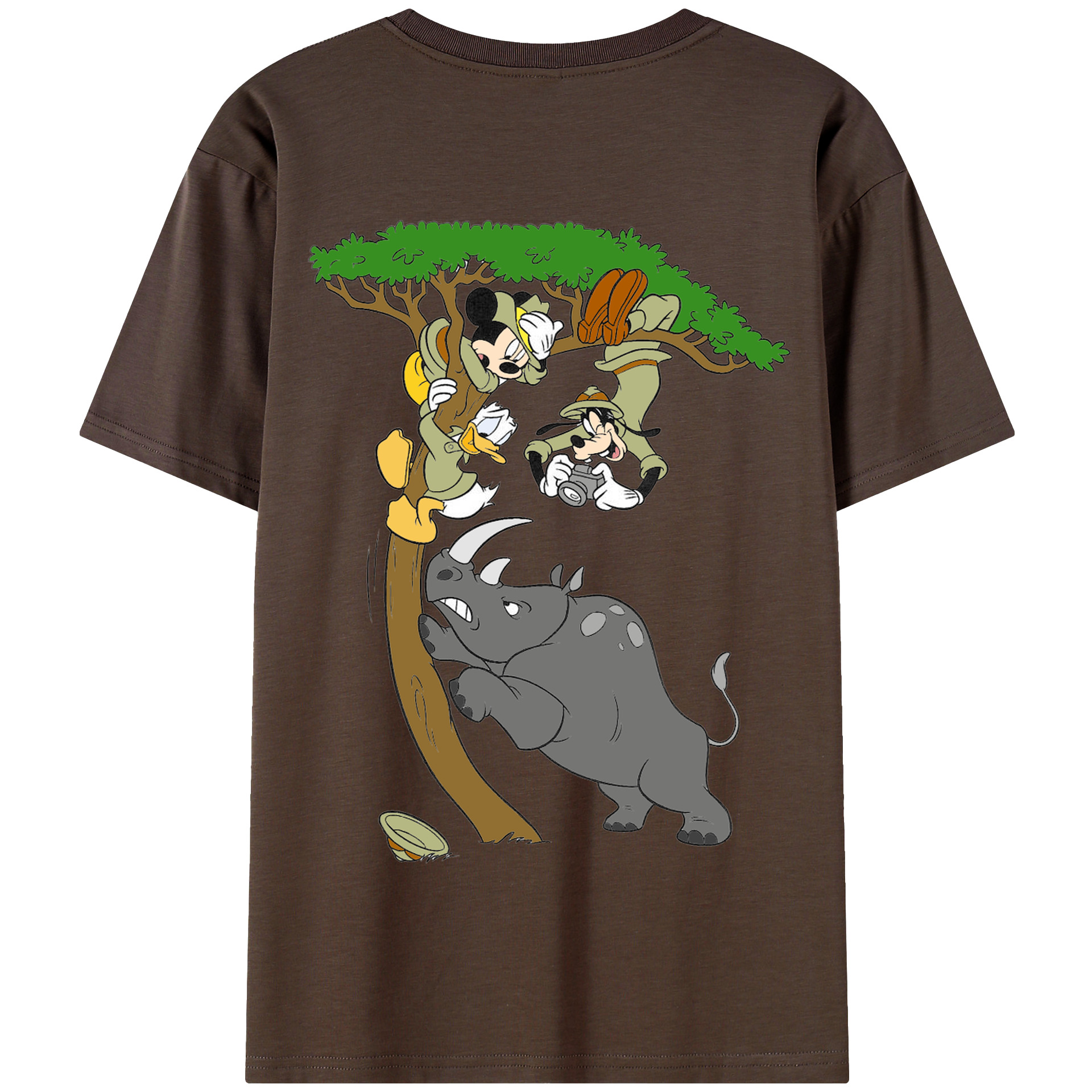 （画像用） ミッキーマウス Mickey Mouse 綿100％半袖Tシャツ（背面プリント）