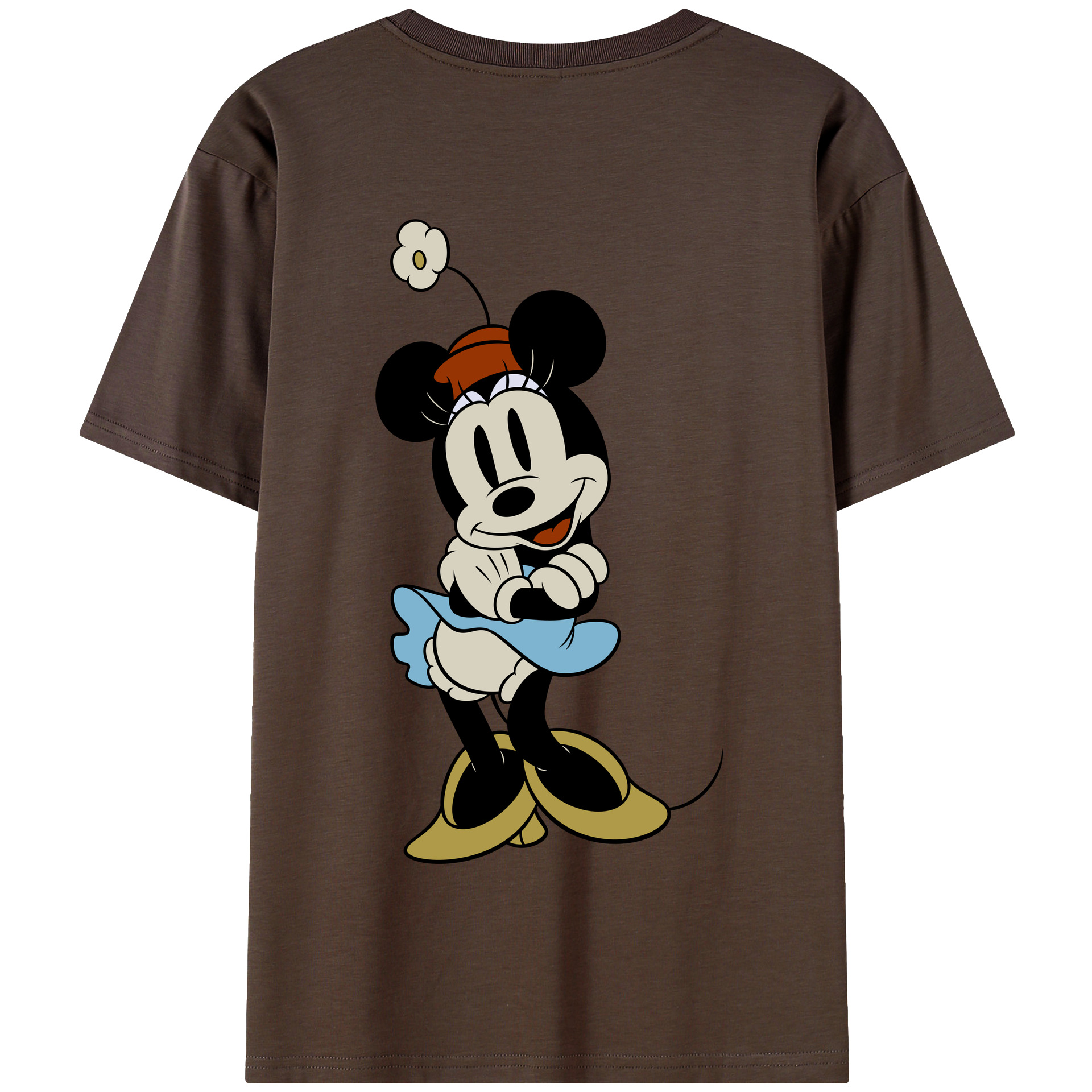 （画像用） ミッキーマウス Mickey Mouse 綿100％半袖Tシャツ（背面プリント）