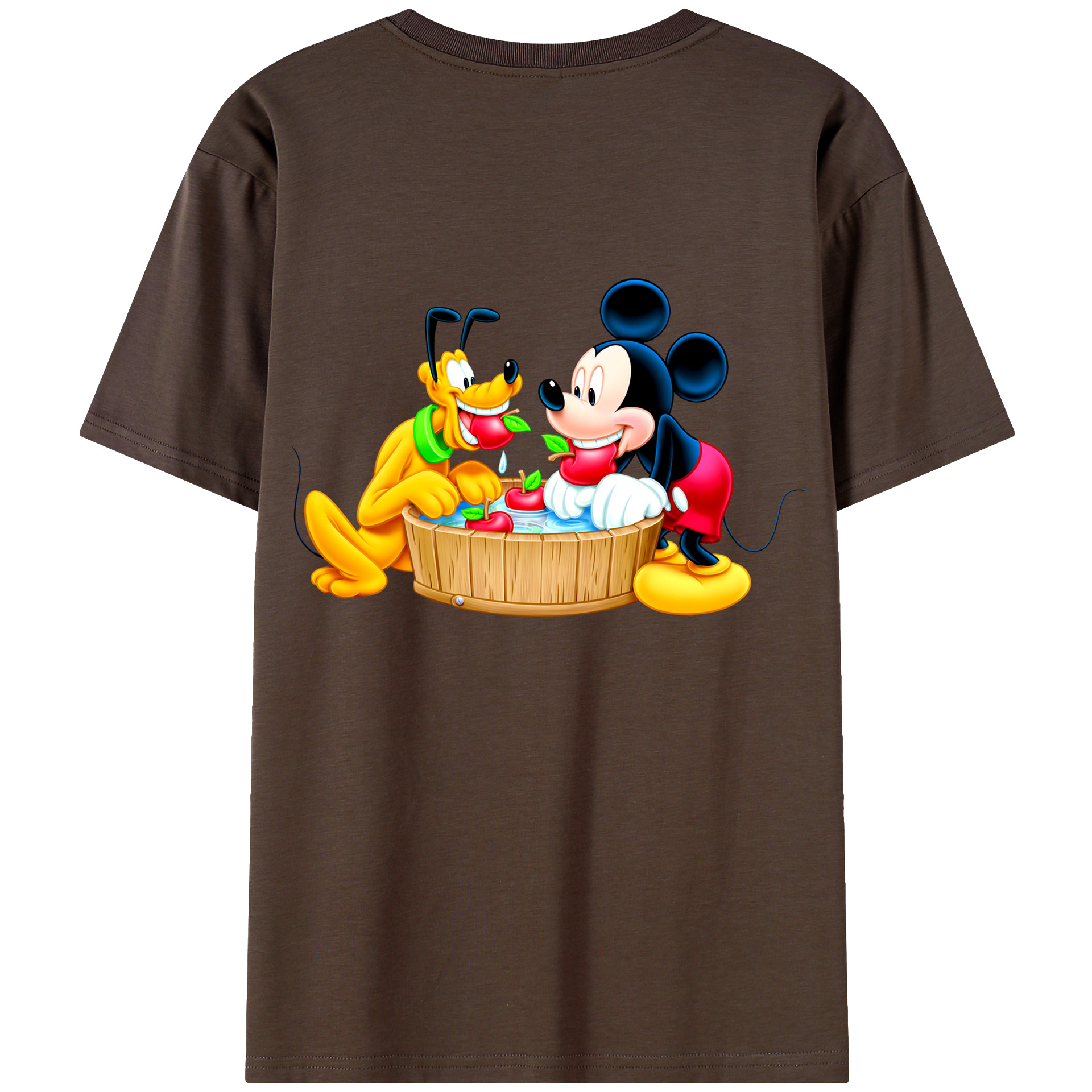 （画像用） ミッキーマウス Mickey Mouse 綿100％半袖Tシャツ（背面プリント）