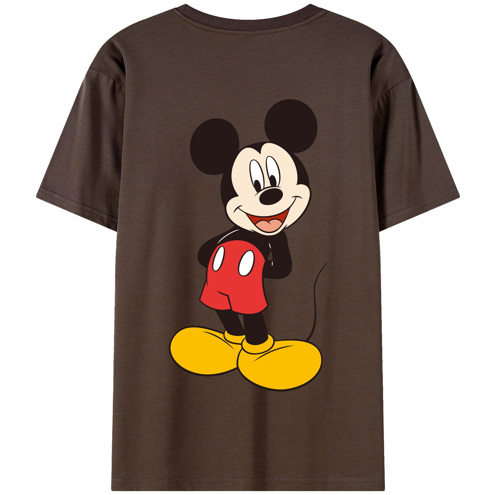 （画像用） ミッキーマウス Mickey Mouse 綿100％半袖Tシャツ（背面プリント）