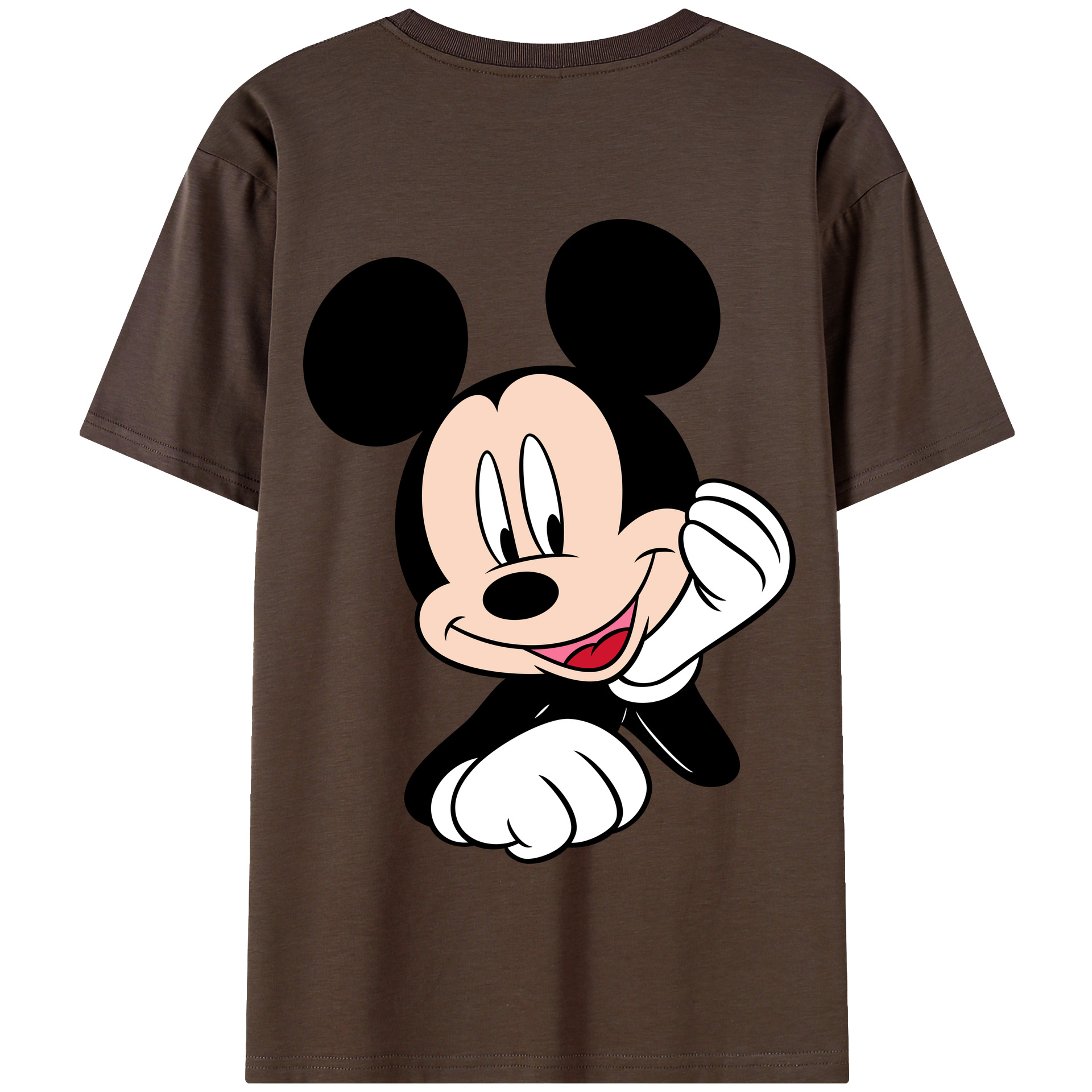 （画像用） ミッキーマウス Mickey Mouse 綿100％半袖Tシャツ（背面プリント）