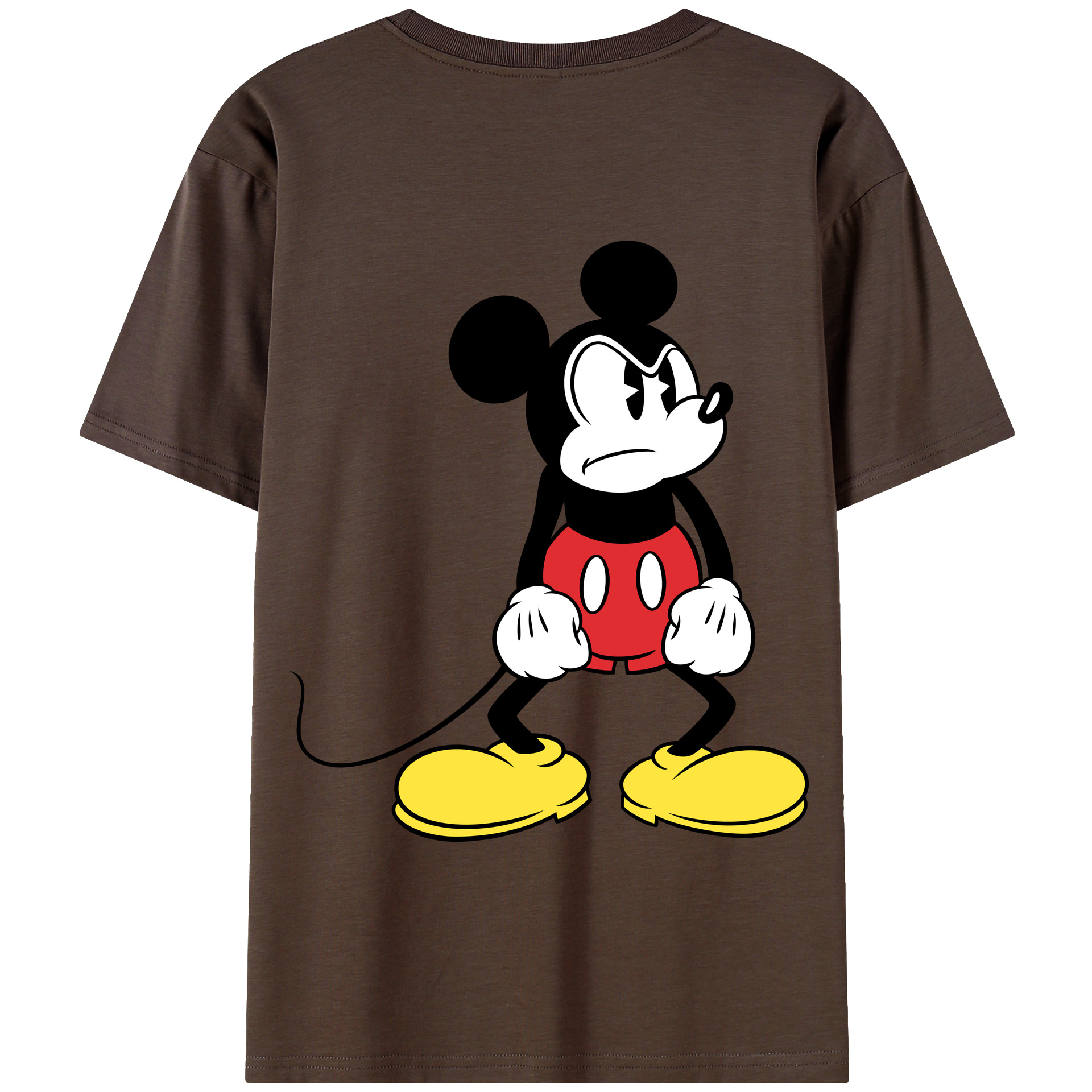 （画像用） ミッキーマウス Mickey Mouse 綿100％半袖Tシャツ（背面プリント）