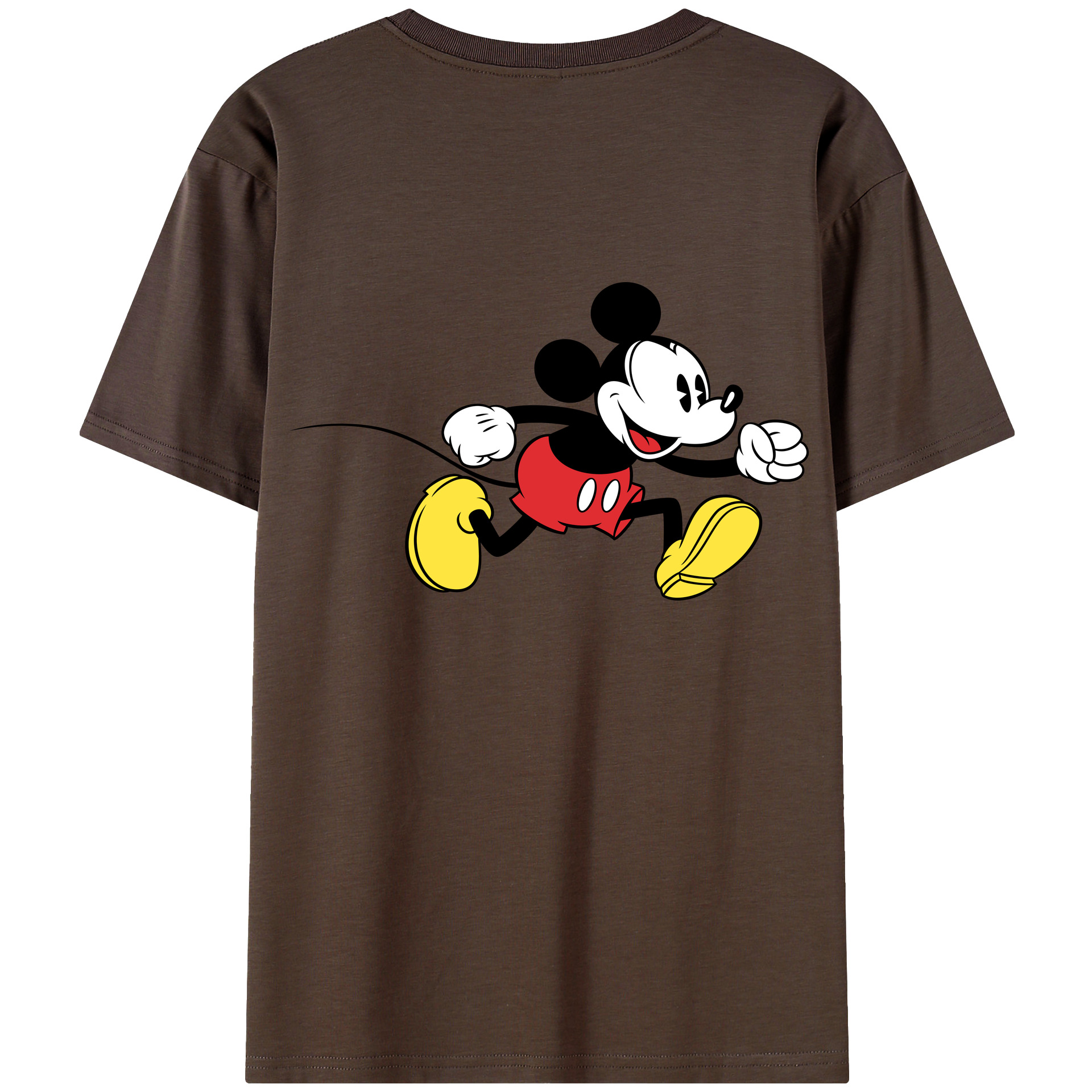 （画像用） ミッキーマウス Mickey Mouse 綿100％半袖Tシャツ（背面プリント）
