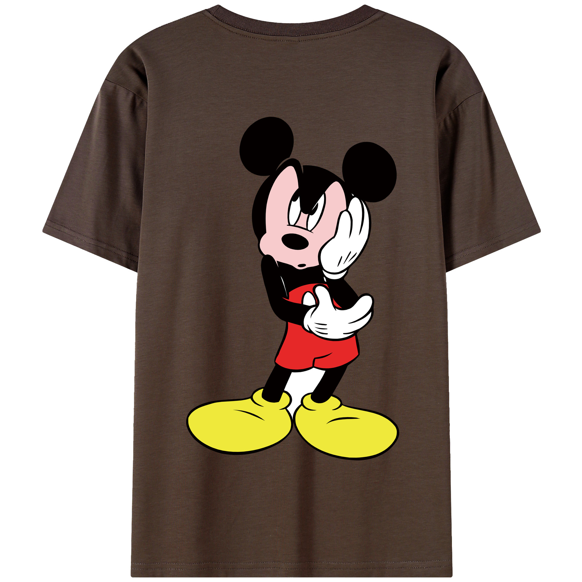 （画像用） ミッキーマウス Mickey Mouse 綿100％半袖Tシャツ（背面プリント）