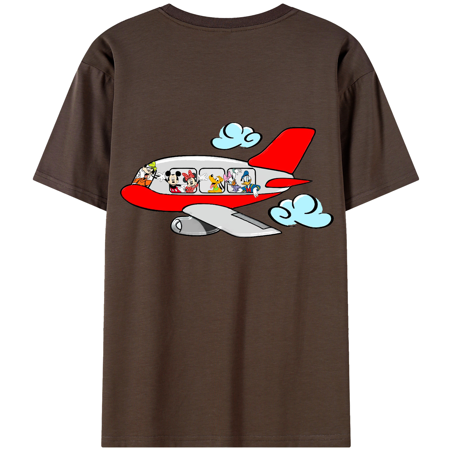 （画像用） ミッキーマウス Mickey Mouse 綿100％半袖Tシャツ（背面プリント）