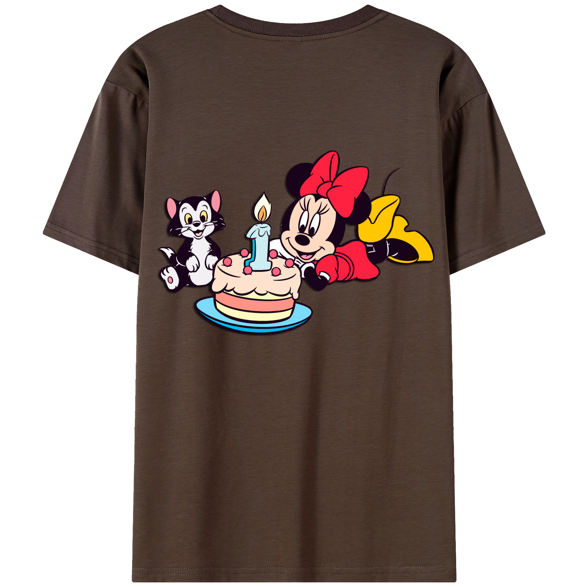 （画像用） ミッキーマウス Mickey Mouse 綿100％半袖Tシャツ（背面プリント）
