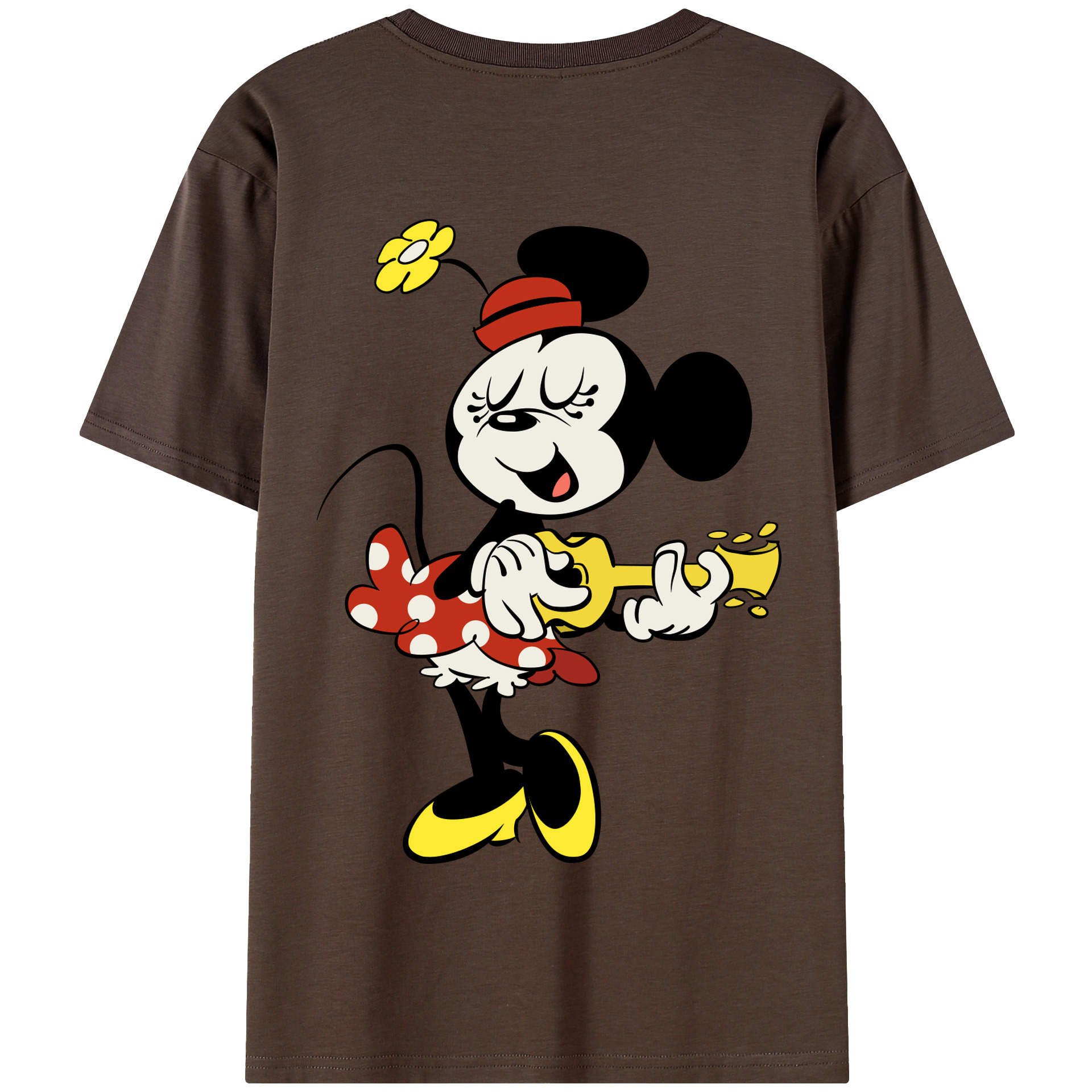 （画像用） ミッキーマウス Mickey Mouse 綿100％半袖Tシャツ（背面プリント）