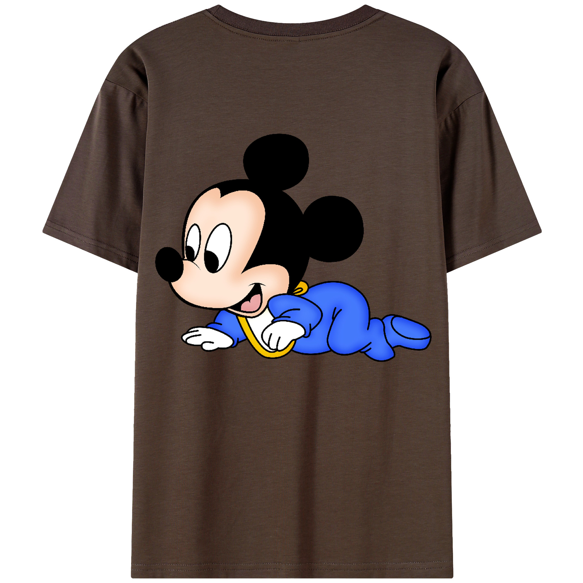 （画像用） ミッキーマウス Mickey Mouse 綿100％半袖Tシャツ（背面プリント）