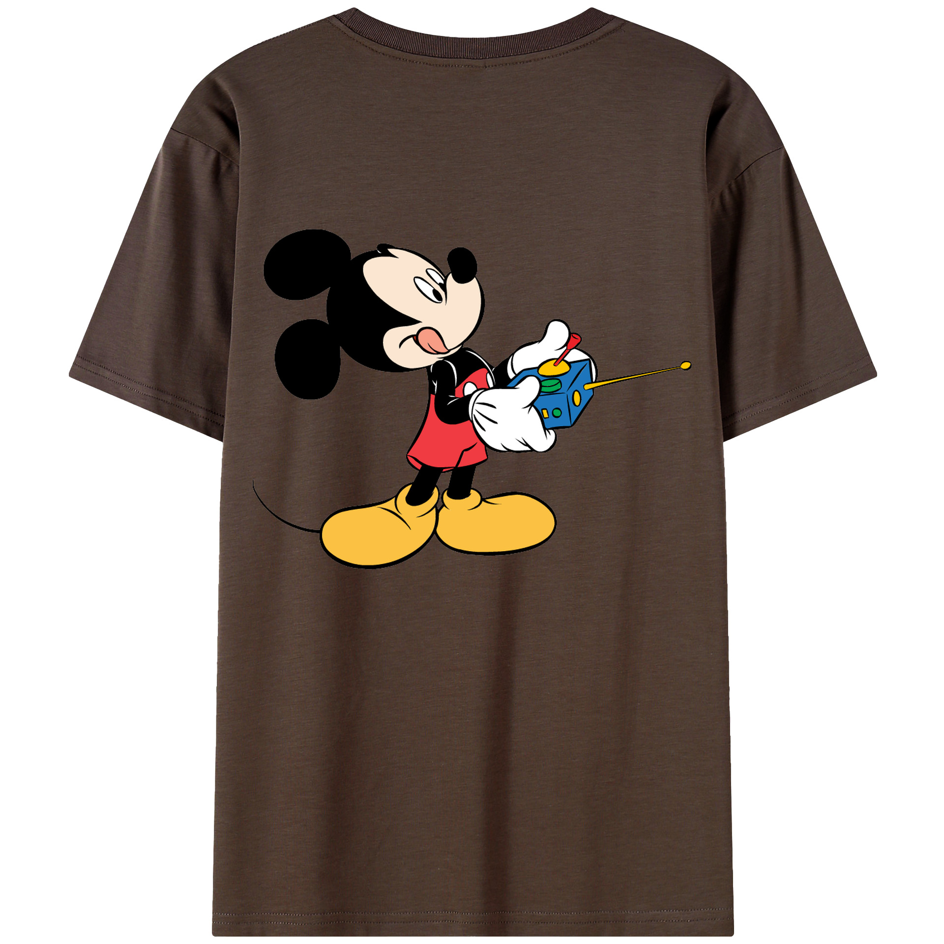 （画像用） ミッキーマウス Mickey Mouse 綿100％半袖Tシャツ（背面プリント）