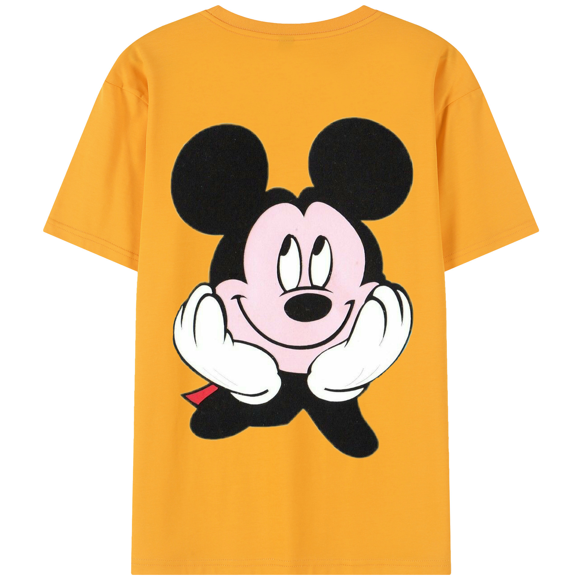 （画像用） ミッキーマウス Mickey Mouse 綿100％半袖Tシャツ（背面プリント）