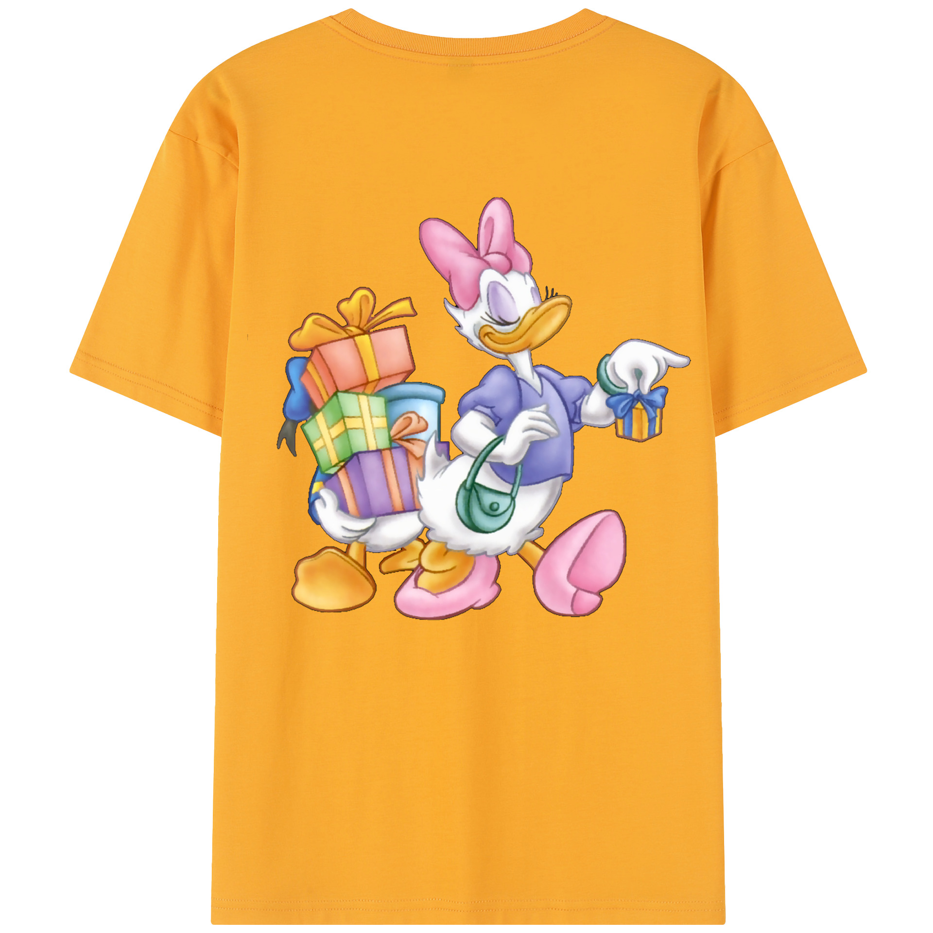 （画像用） ミッキーマウス Mickey Mouse 綿100％半袖Tシャツ（背面プリント）