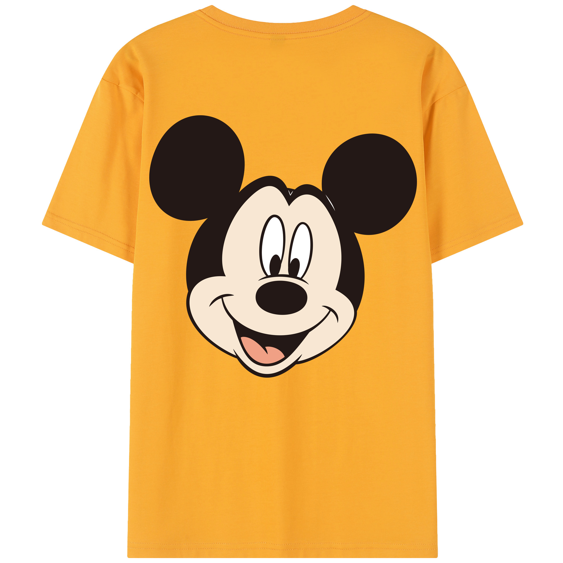 （画像用） ミッキーマウス Mickey Mouse 綿100％半袖Tシャツ（背面プリント）
