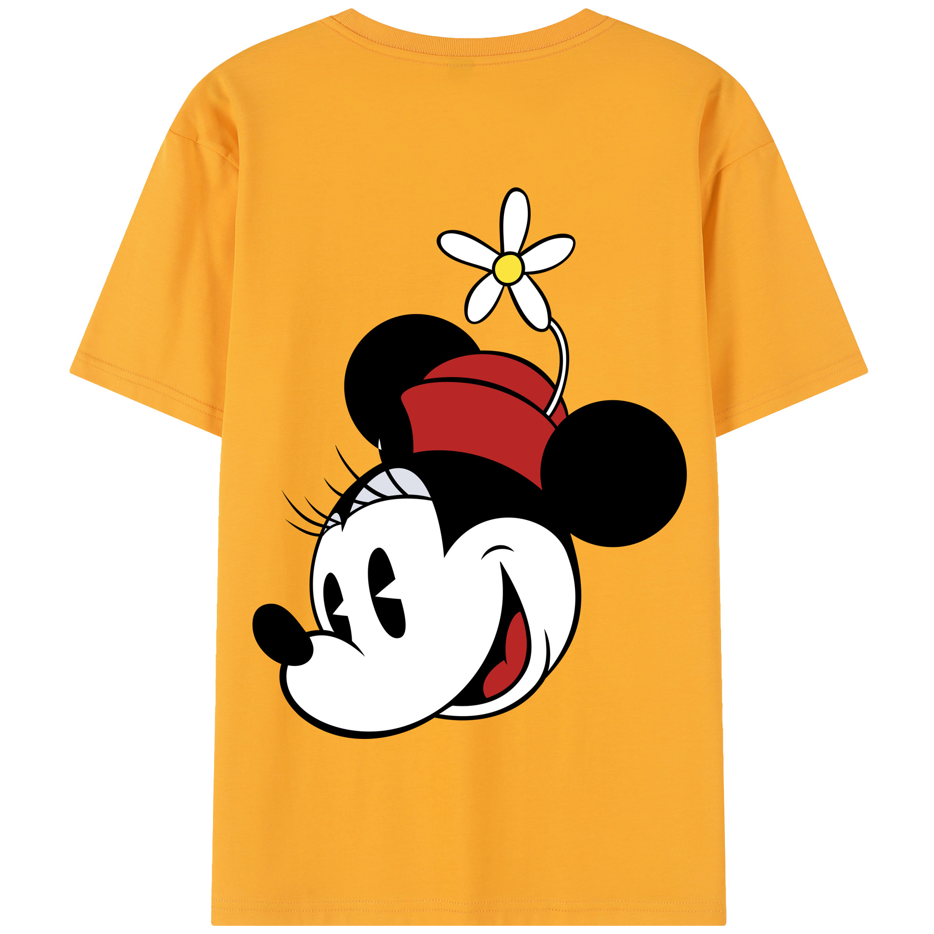 （画像用） ミッキーマウス Mickey Mouse 綿100％半袖Tシャツ（背面プリント）