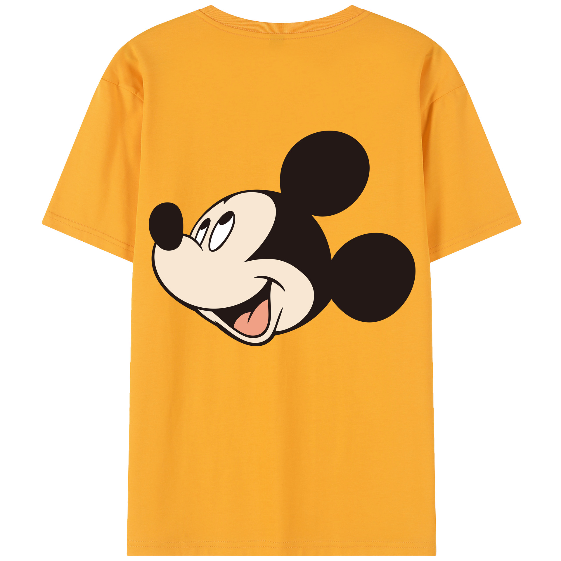 （画像用） ミッキーマウス Mickey Mouse 綿100％半袖Tシャツ（背面プリント）