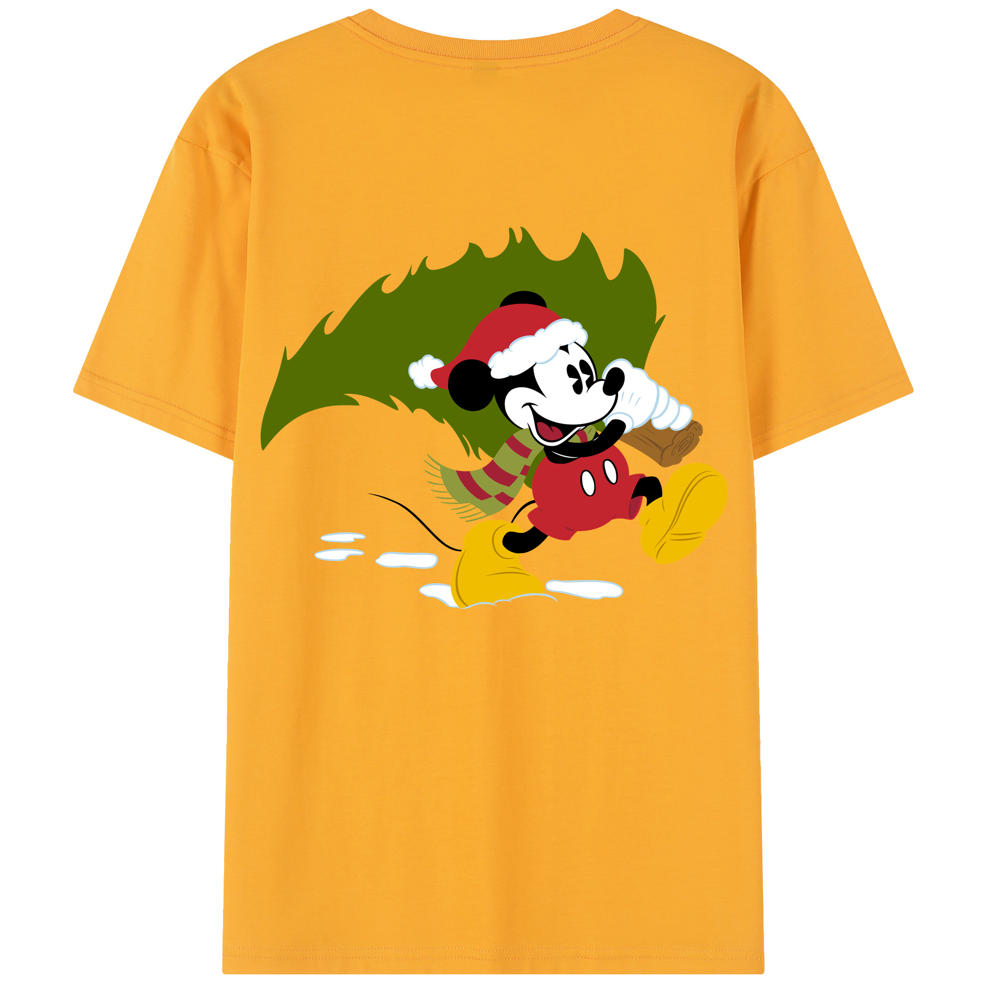 （画像用） ミッキーマウス Mickey Mouse 綿100％半袖Tシャツ（背面プリント）