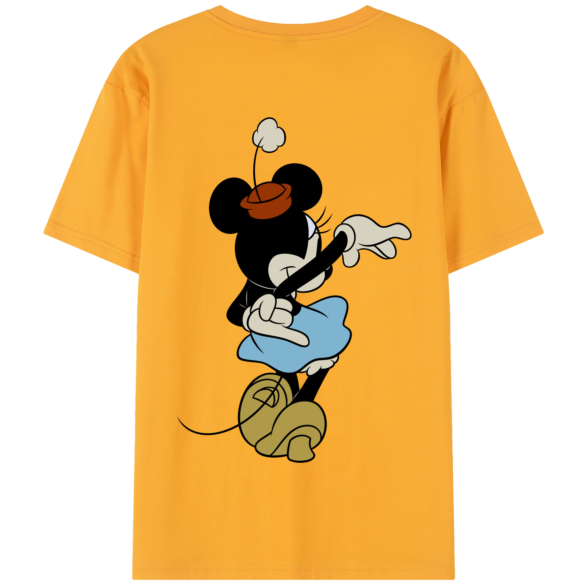 （画像用） ミッキーマウス Mickey Mouse 綿100％半袖Tシャツ（背面プリント）