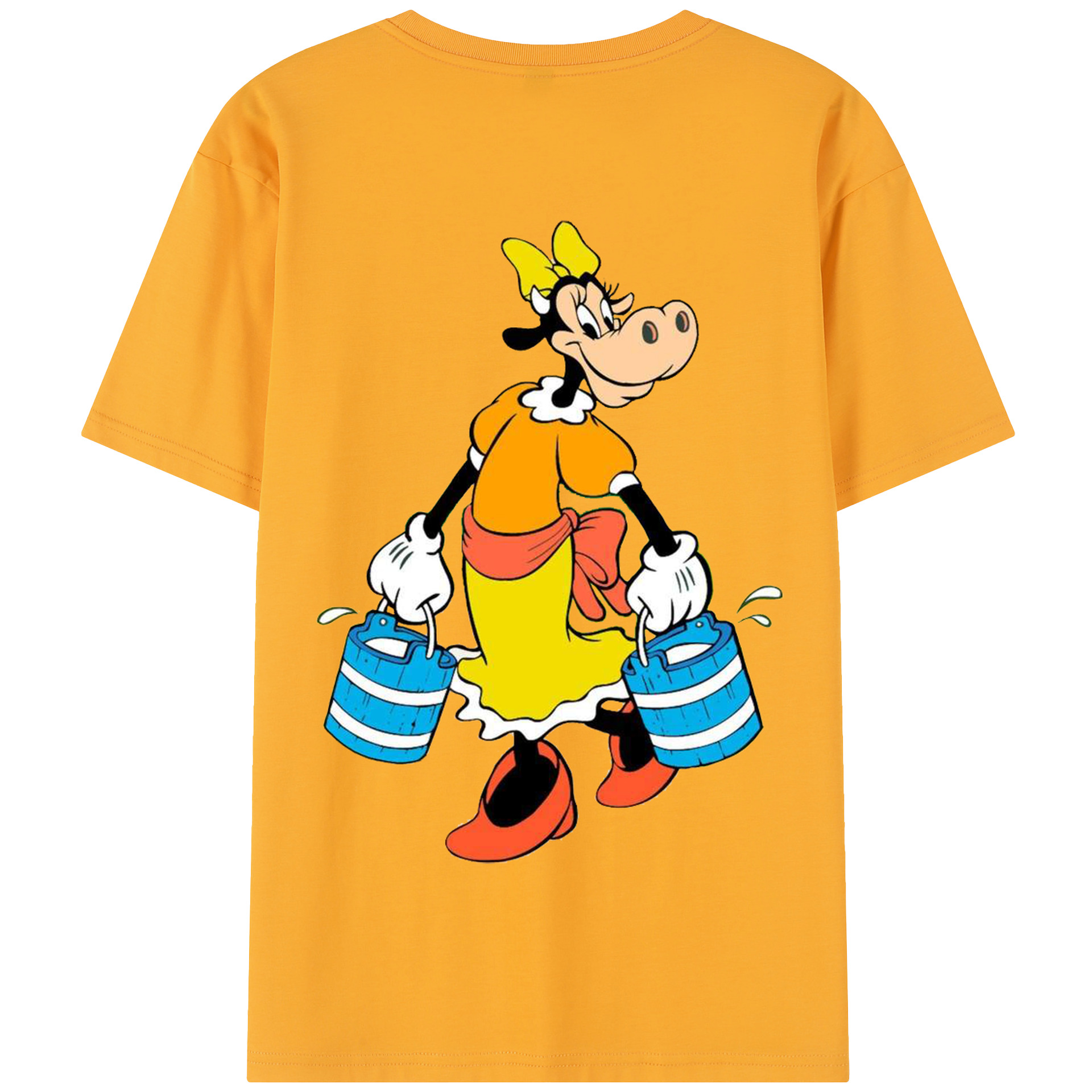 （画像用） ミッキーマウス Mickey Mouse 綿100％半袖Tシャツ（背面プリント）