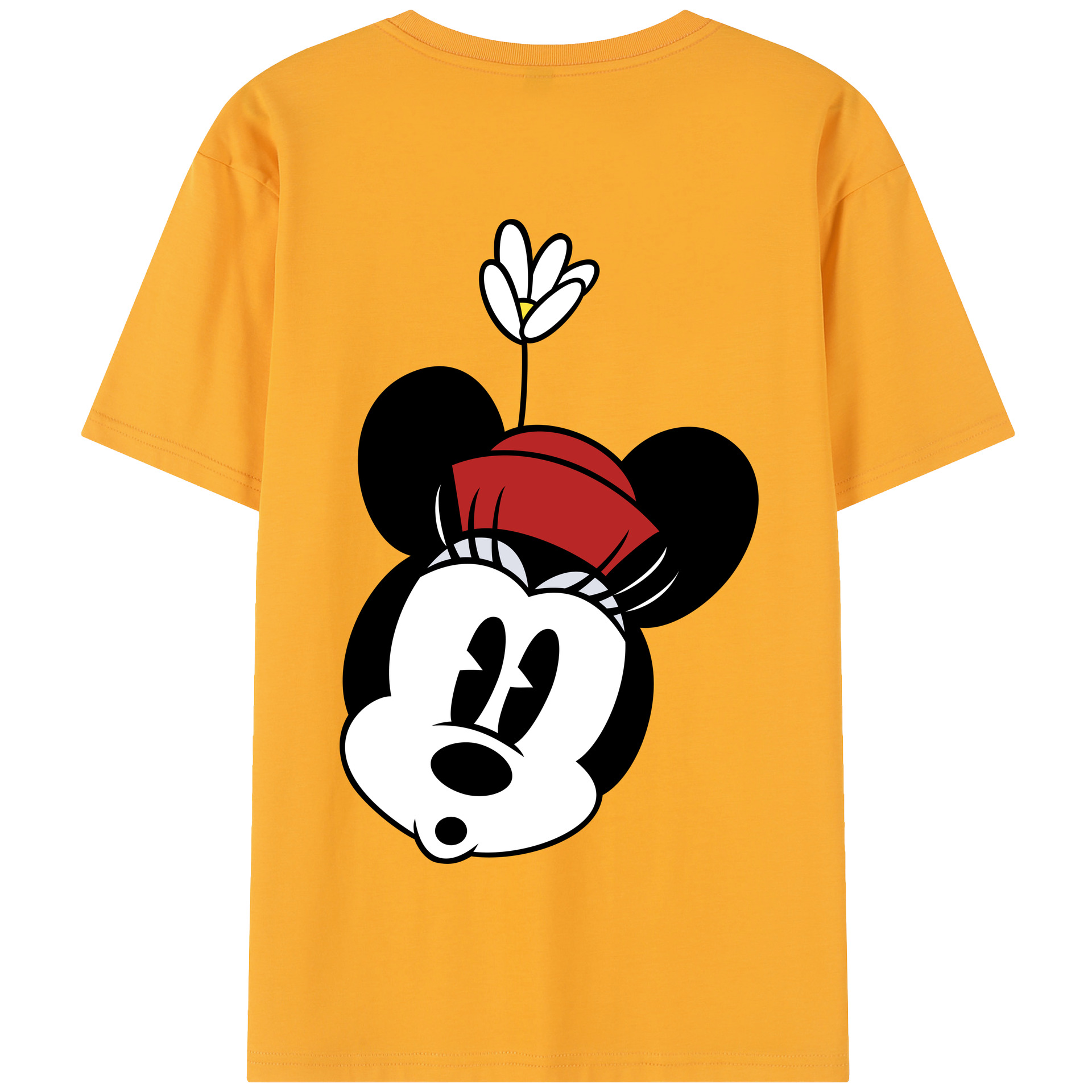（画像用） ミッキーマウス Mickey Mouse 綿100％半袖Tシャツ（背面プリント）