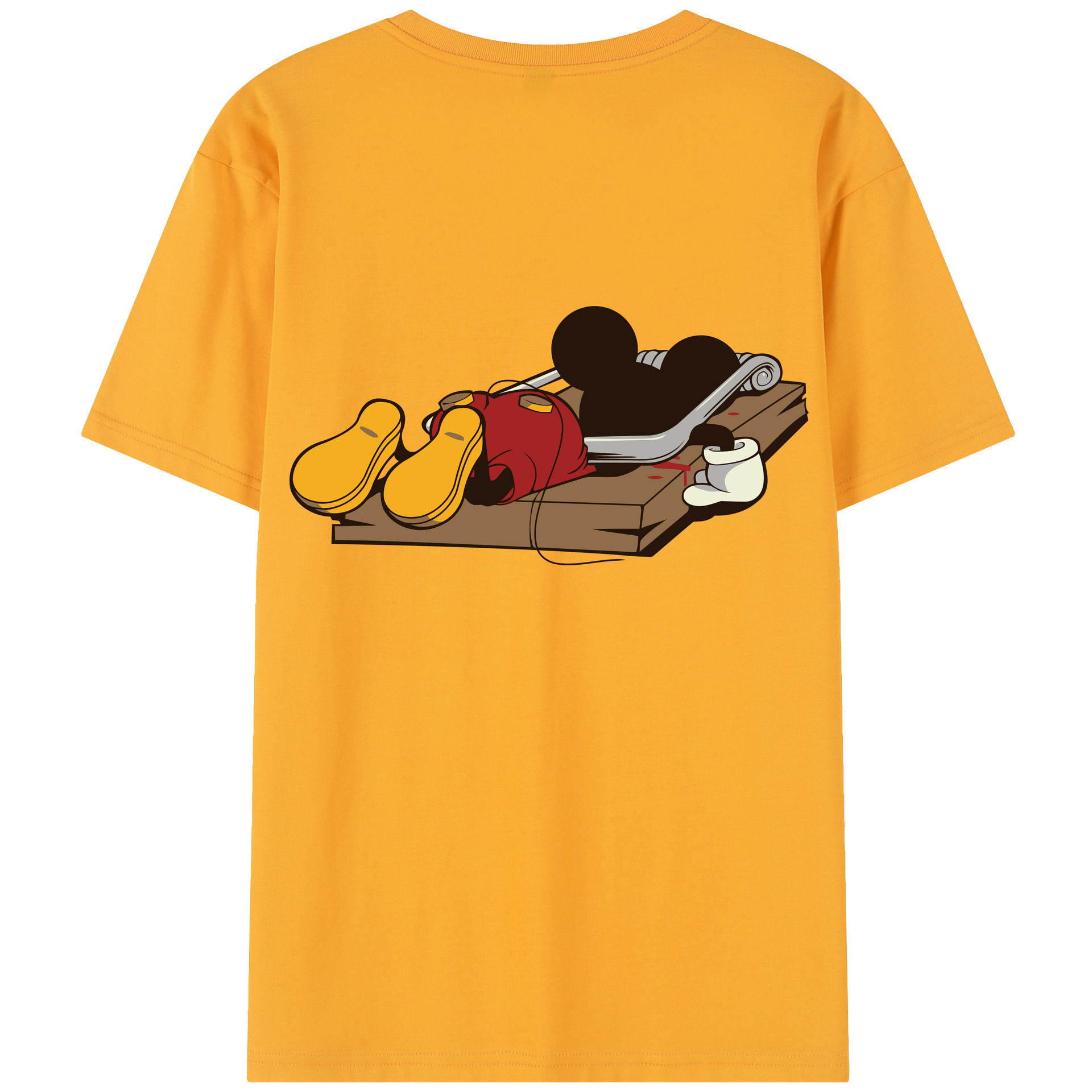 （画像用） ミッキーマウス Mickey Mouse 綿100％半袖Tシャツ（背面プリント）