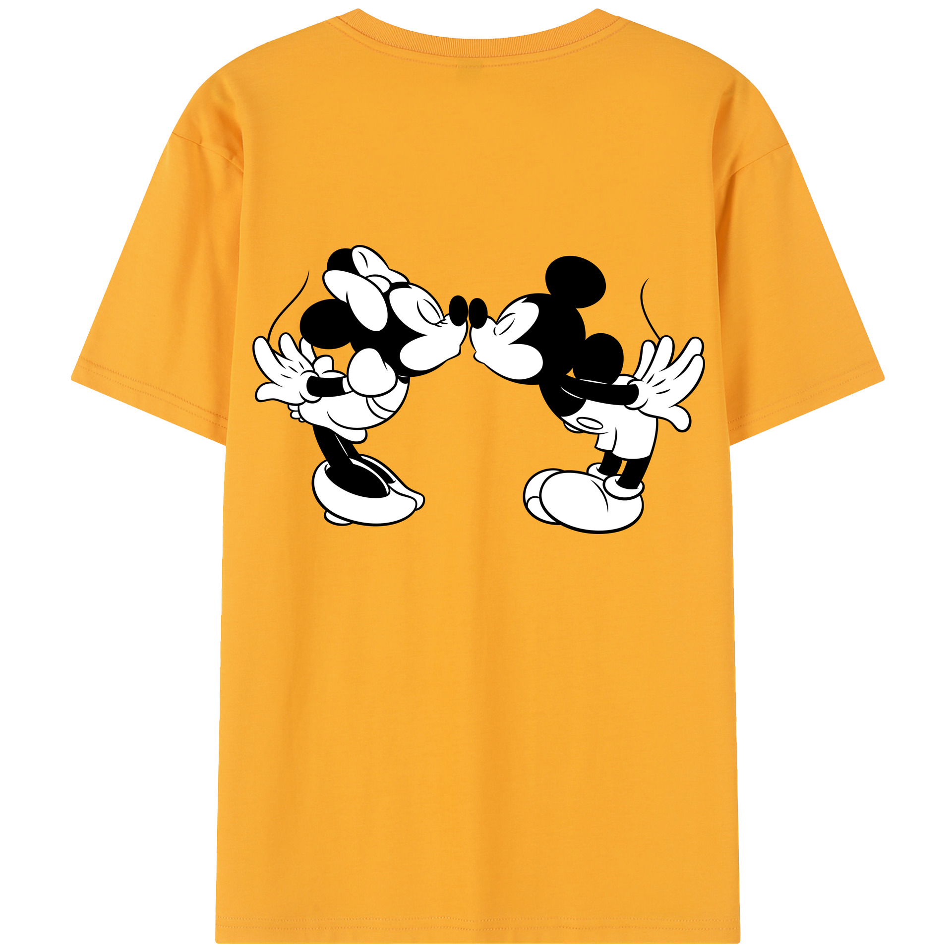 （画像用） ミッキーマウス Mickey Mouse 綿100％半袖Tシャツ（背面プリント）
