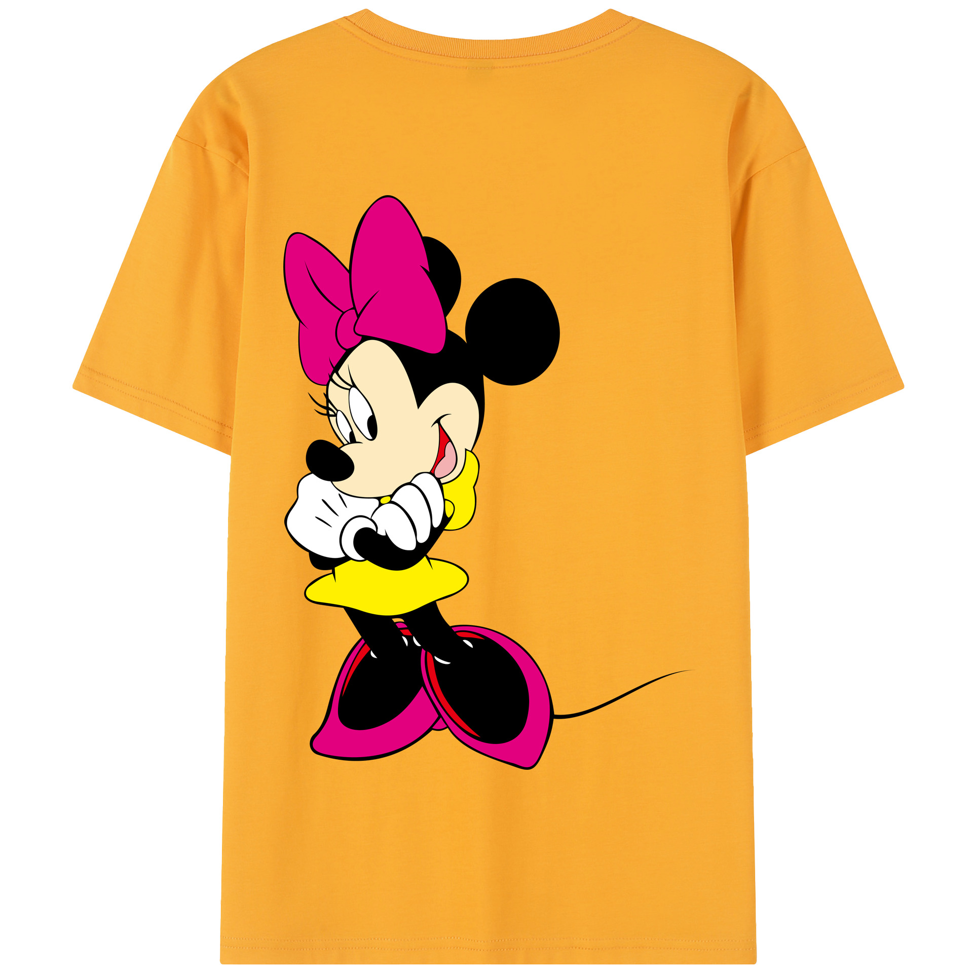 （画像用） ミッキーマウス Mickey Mouse 綿100％半袖Tシャツ（背面プリント）