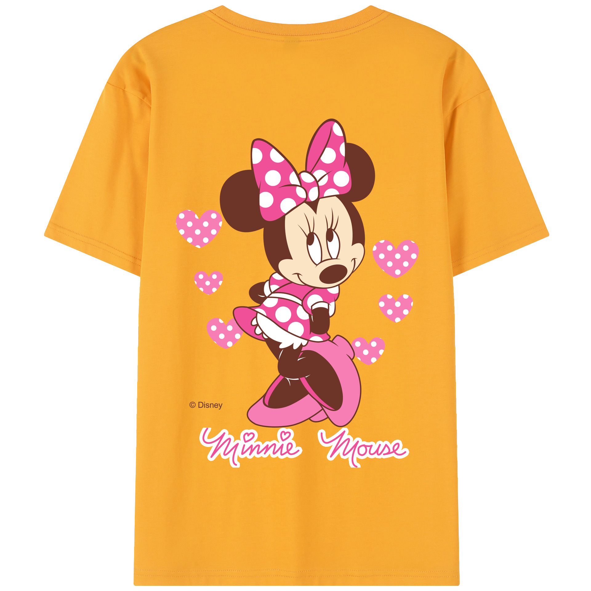 （画像用） ミッキーマウス Mickey Mouse 綿100％半袖Tシャツ（背面プリント）