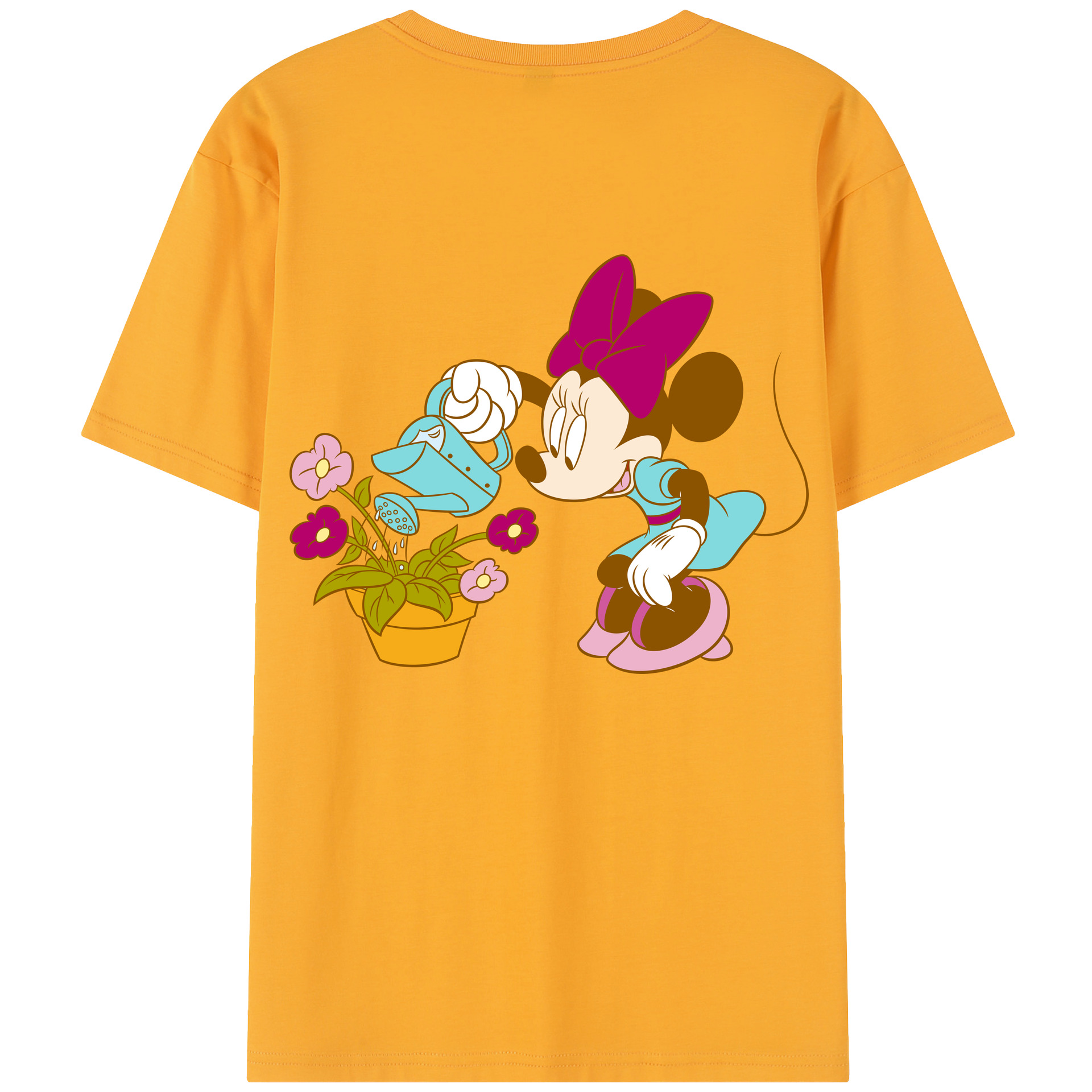 （画像用） ミッキーマウス Mickey Mouse 綿100％半袖Tシャツ（背面プリント）