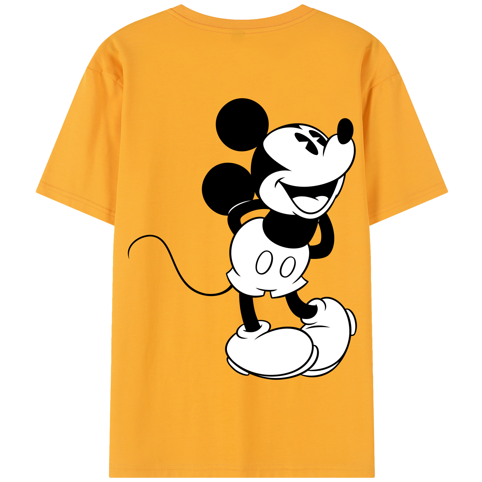 （画像用） ミッキーマウス Mickey Mouse 綿100％半袖Tシャツ（背面プリント）