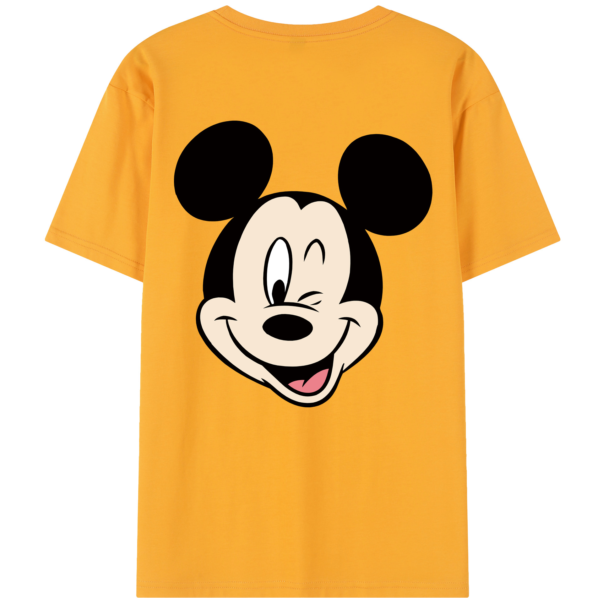 （画像用） ミッキーマウス Mickey Mouse 綿100％半袖Tシャツ（背面プリント）