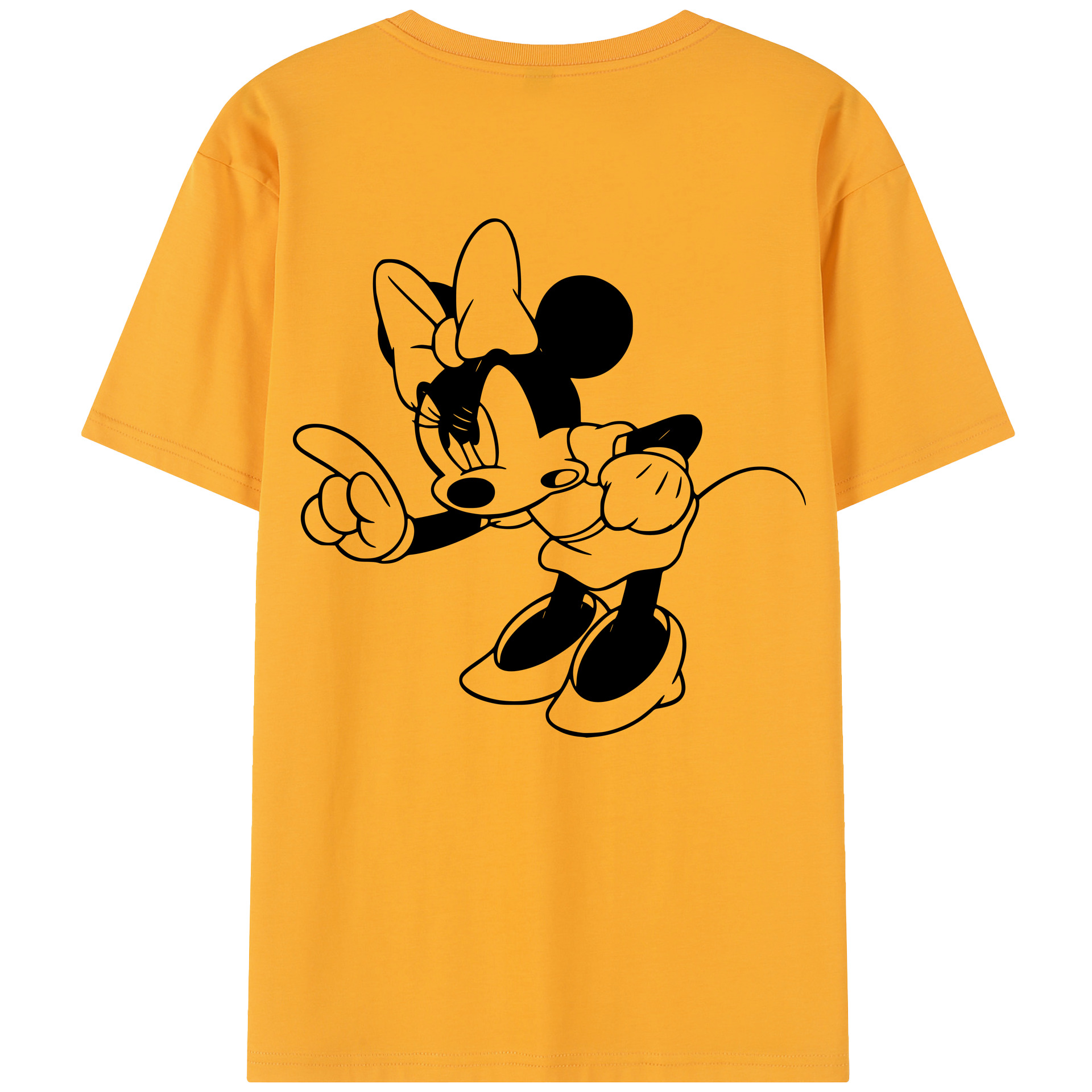 （画像用） ミッキーマウス Mickey Mouse 綿100％半袖Tシャツ（背面プリント）