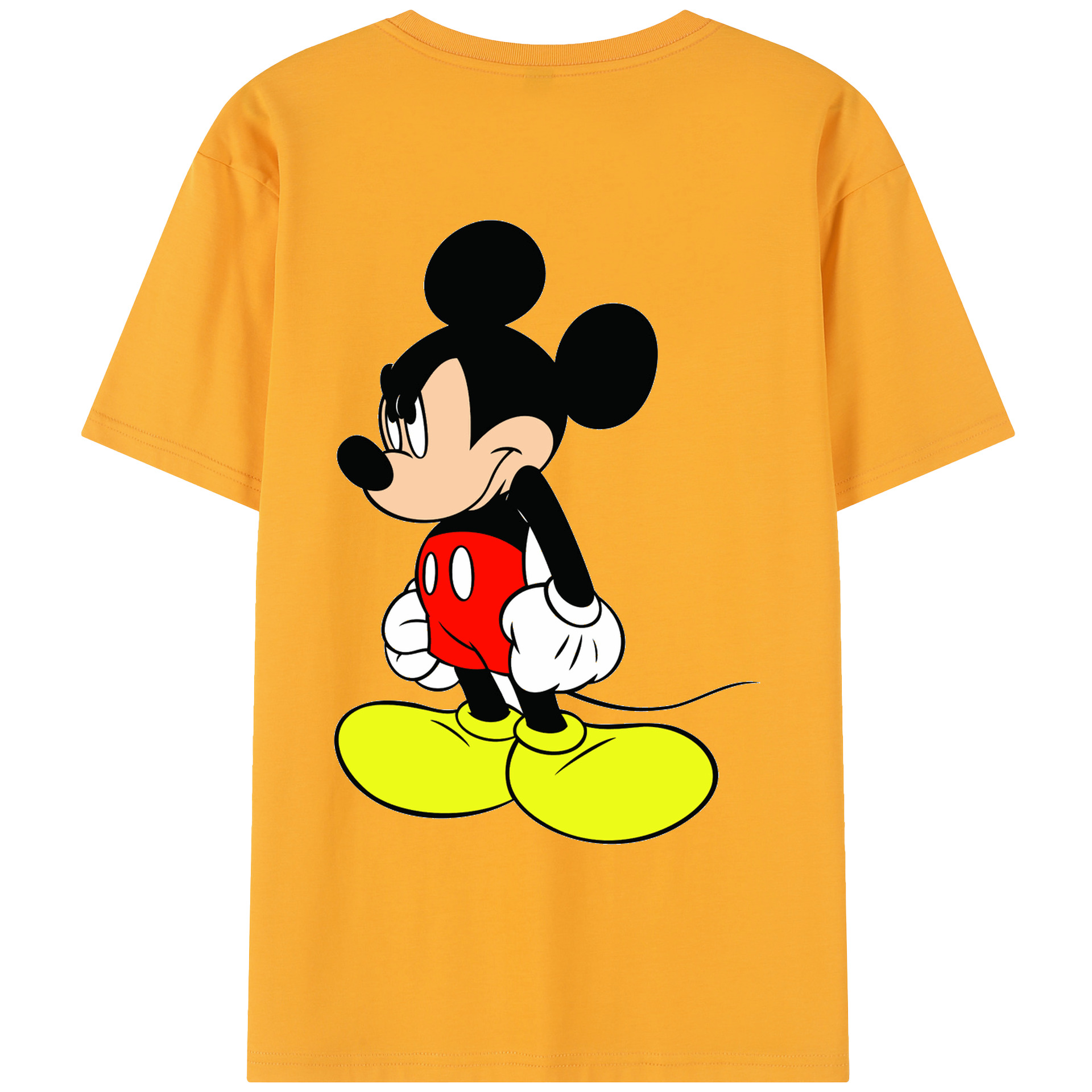 （画像用） ミッキーマウス Mickey Mouse 綿100％半袖Tシャツ（背面プリント）