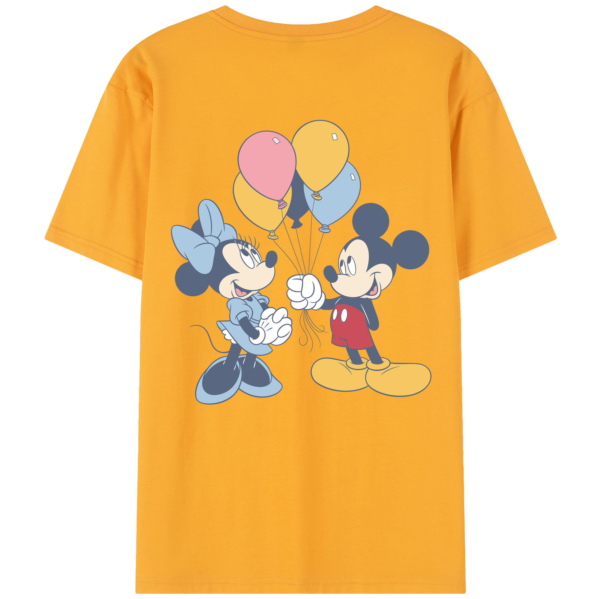 （画像用） ミッキーマウス Mickey Mouse 綿100％半袖Tシャツ（背面プリント）